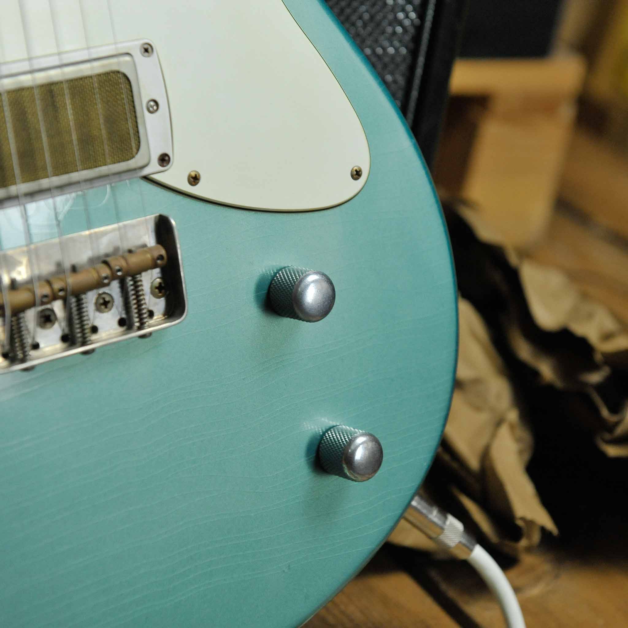 Seth Baccus Shoreline JM HH Maple/ Aged Ocean Jade Metallic, Gold Foil Pickups