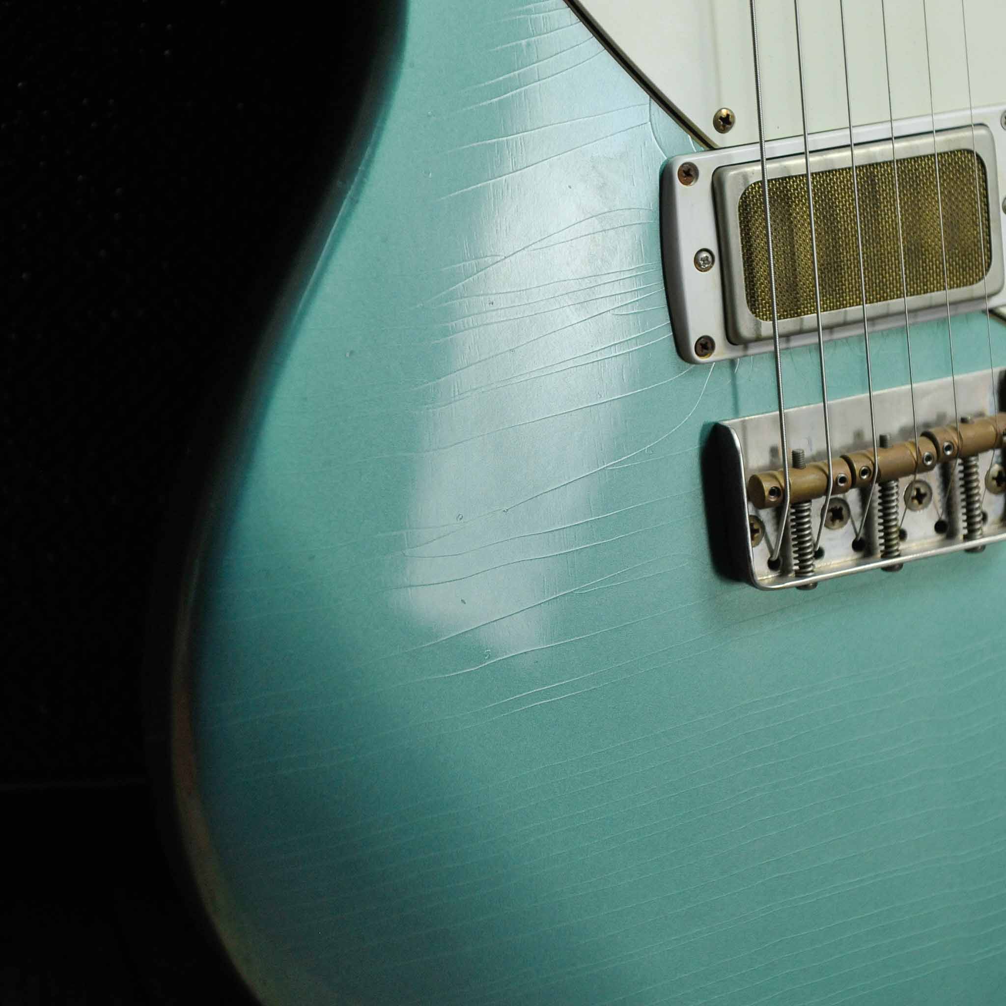 Seth Baccus Shoreline JM HH Maple/ Aged Ocean Jade Metallic, Gold Foil Pickups