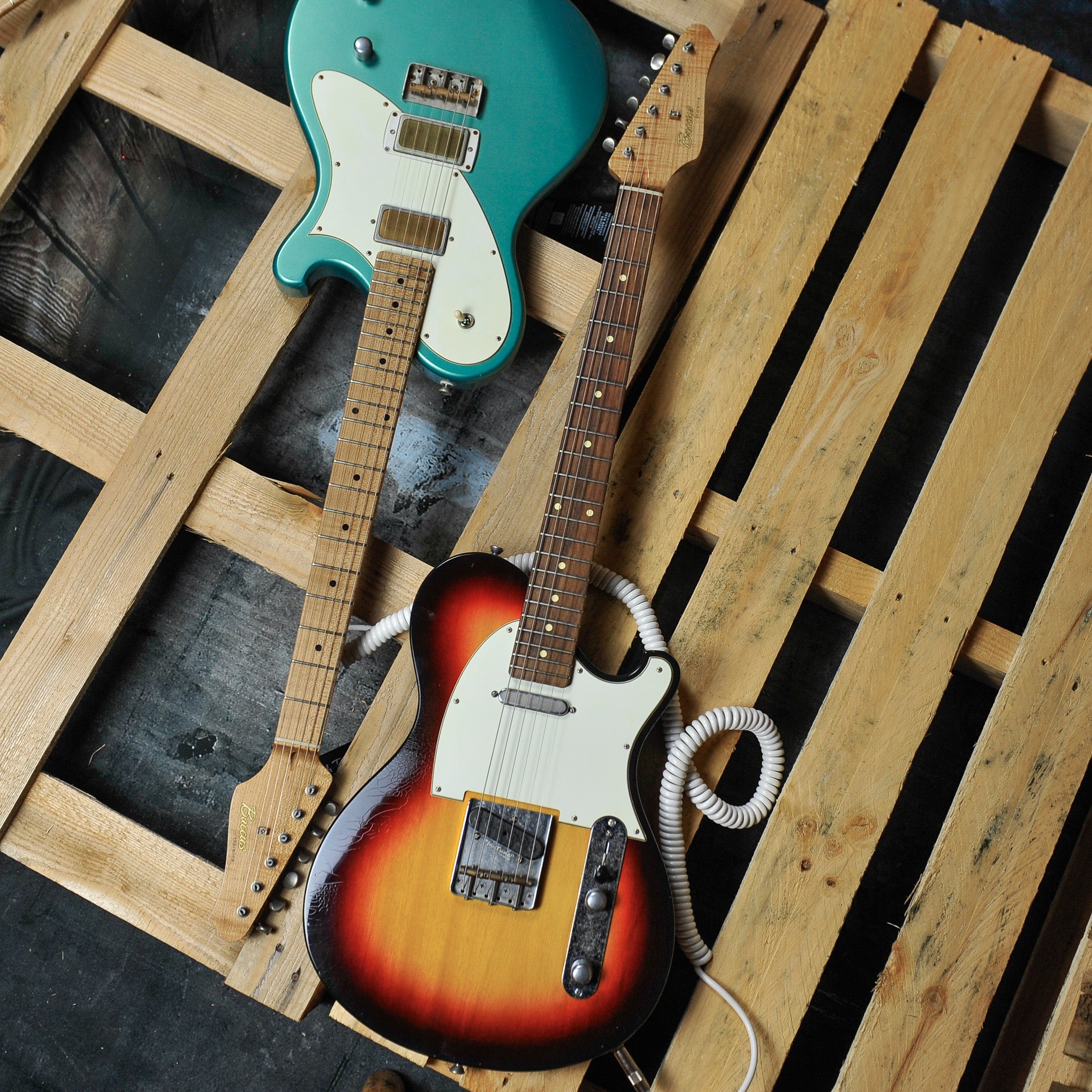 Seth Baccus Shoreline T Aged Sunburst RW Neck, Parchment Plate
