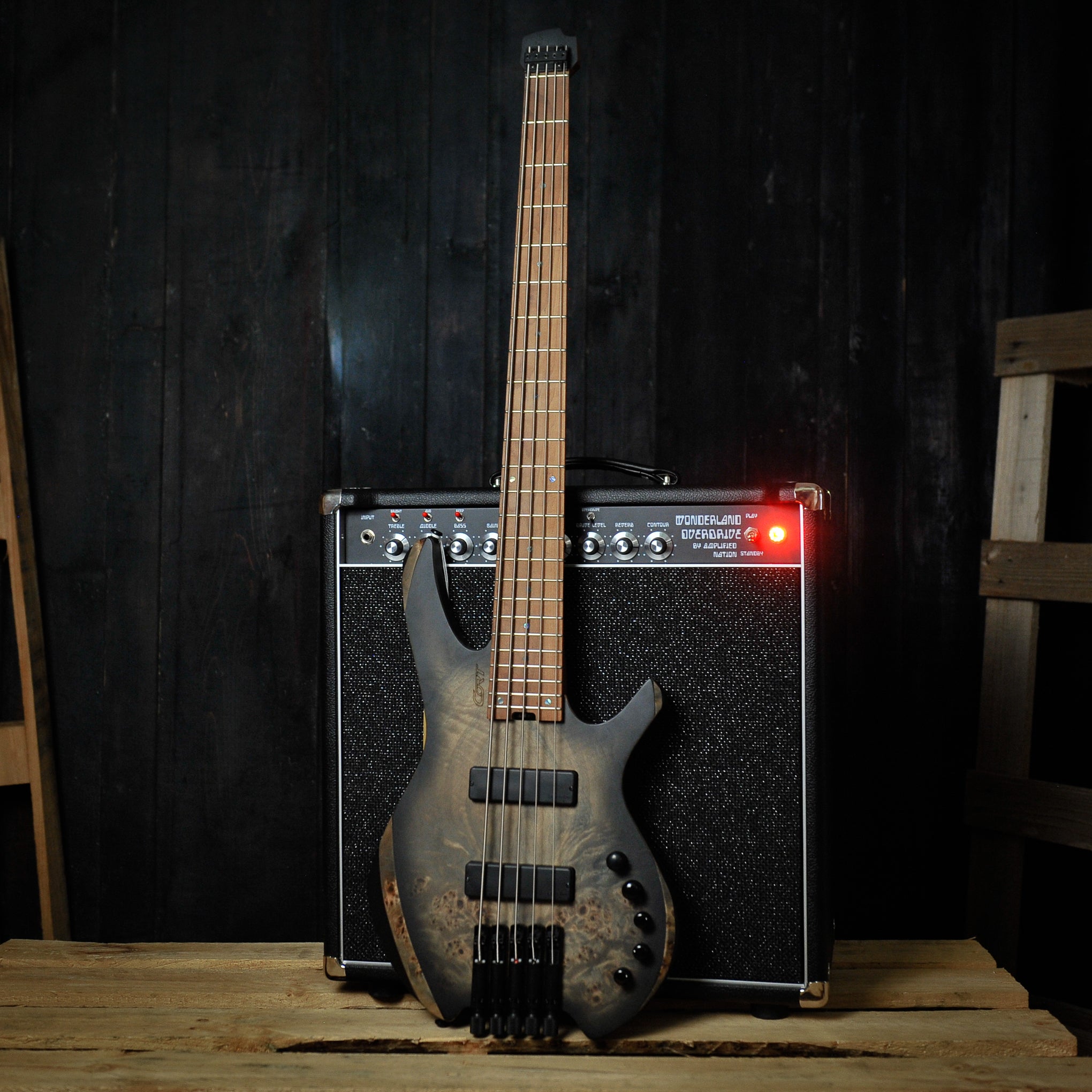 Cort Space 5 Stardust Black 5 String Bass  w/Soft bag