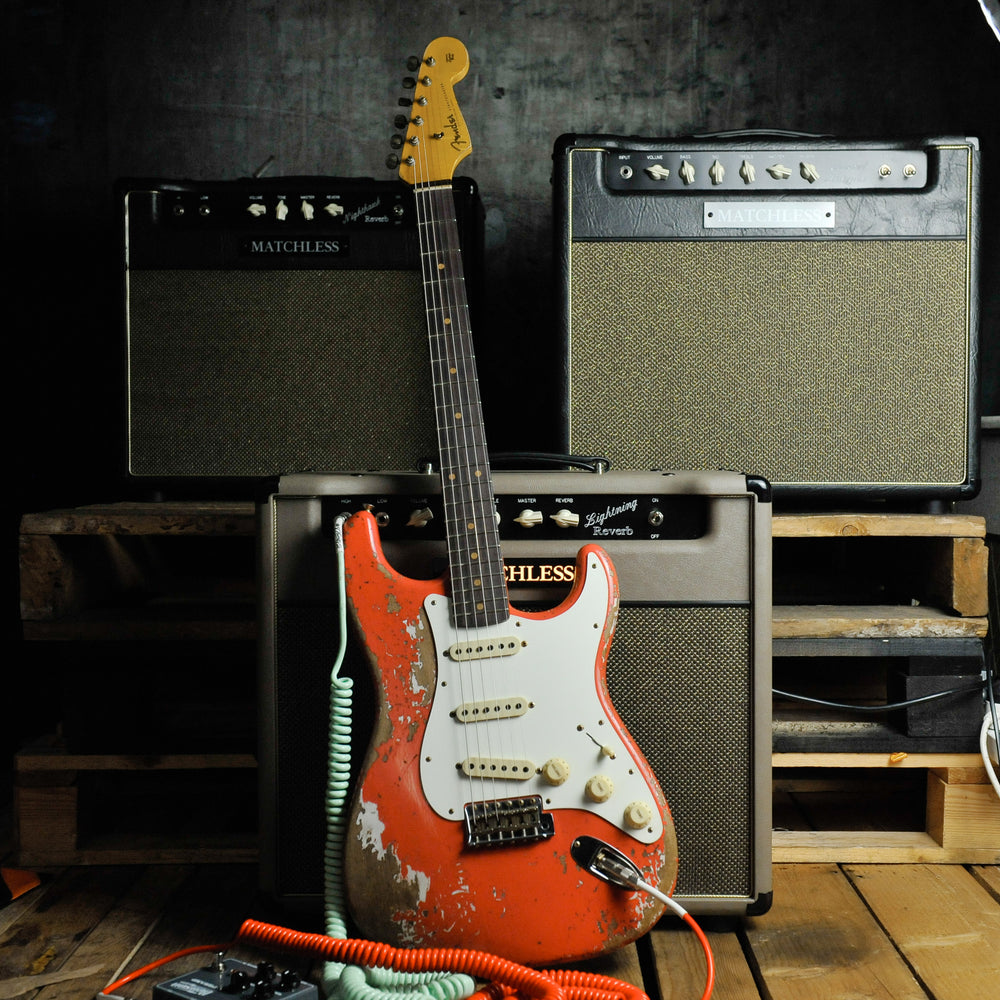 Fender Custom Shop 1959 Stratocaster® Super Heavy Relic®, Faded Aged Fiesta Red