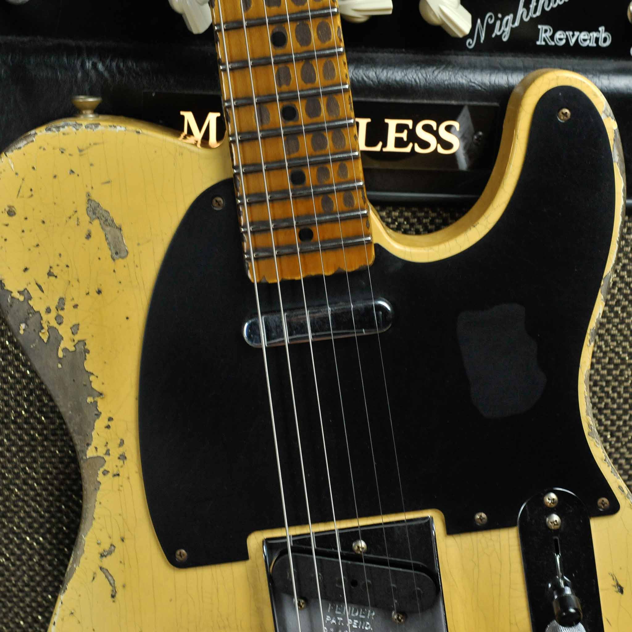 Fender Custom Shop 1954 Telecaster® Super Heavy Relic® Super Faded Aged Nocaster® Blonde
