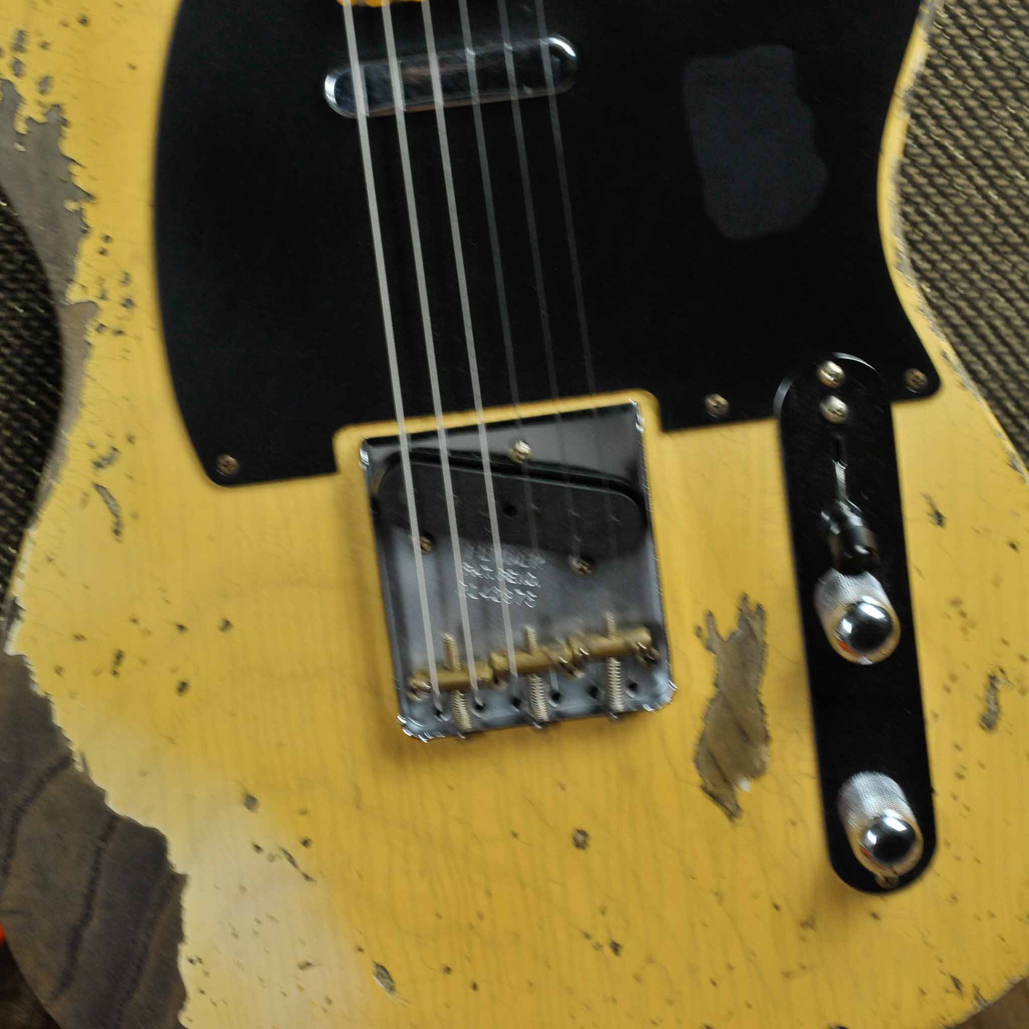 Fender Custom Shop 1954 Telecaster® Super Heavy Relic® Super Faded Aged Nocaster® Blonde