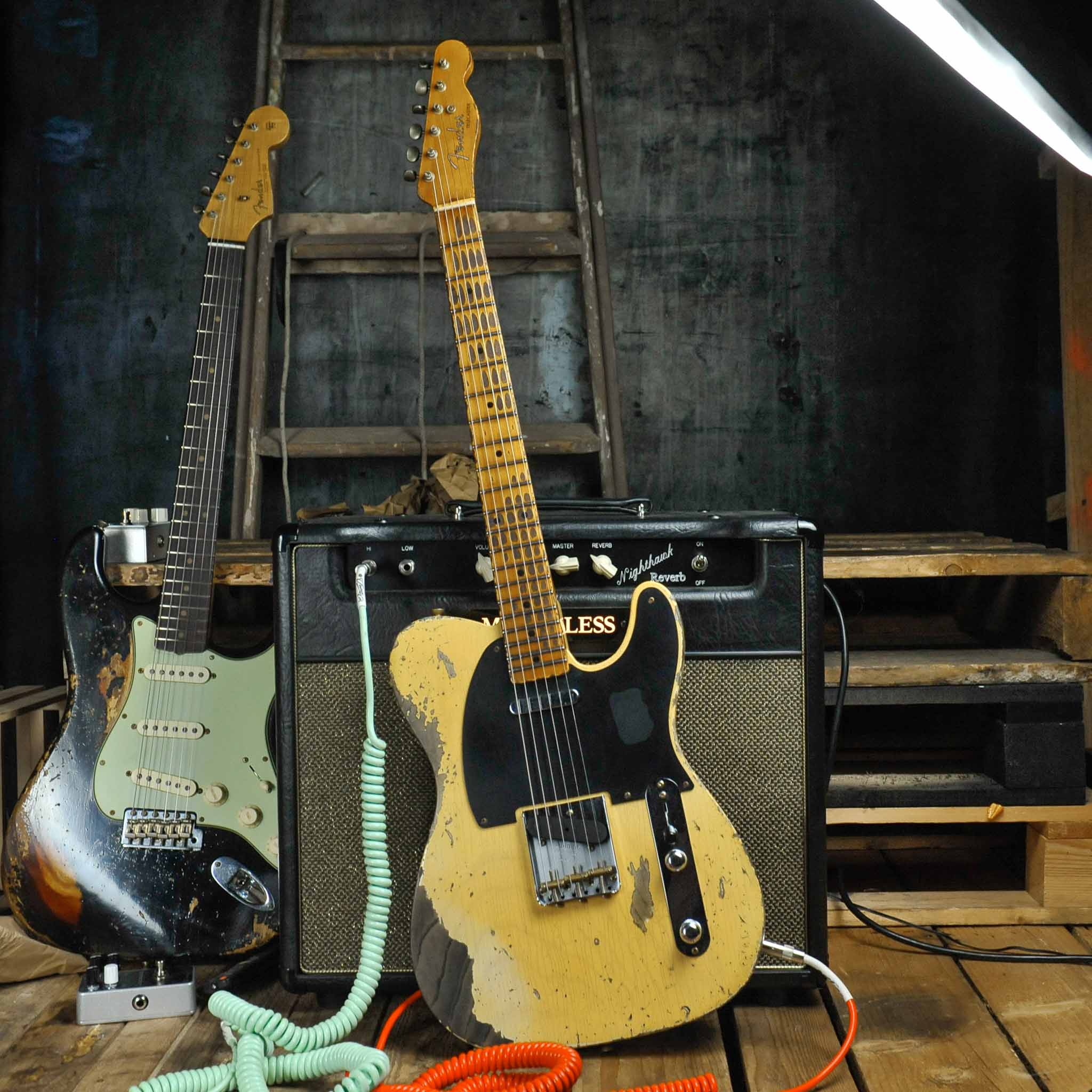Fender Custom Shop 1954 Telecaster® Super Heavy Relic® Super Faded Aged Nocaster® Blonde