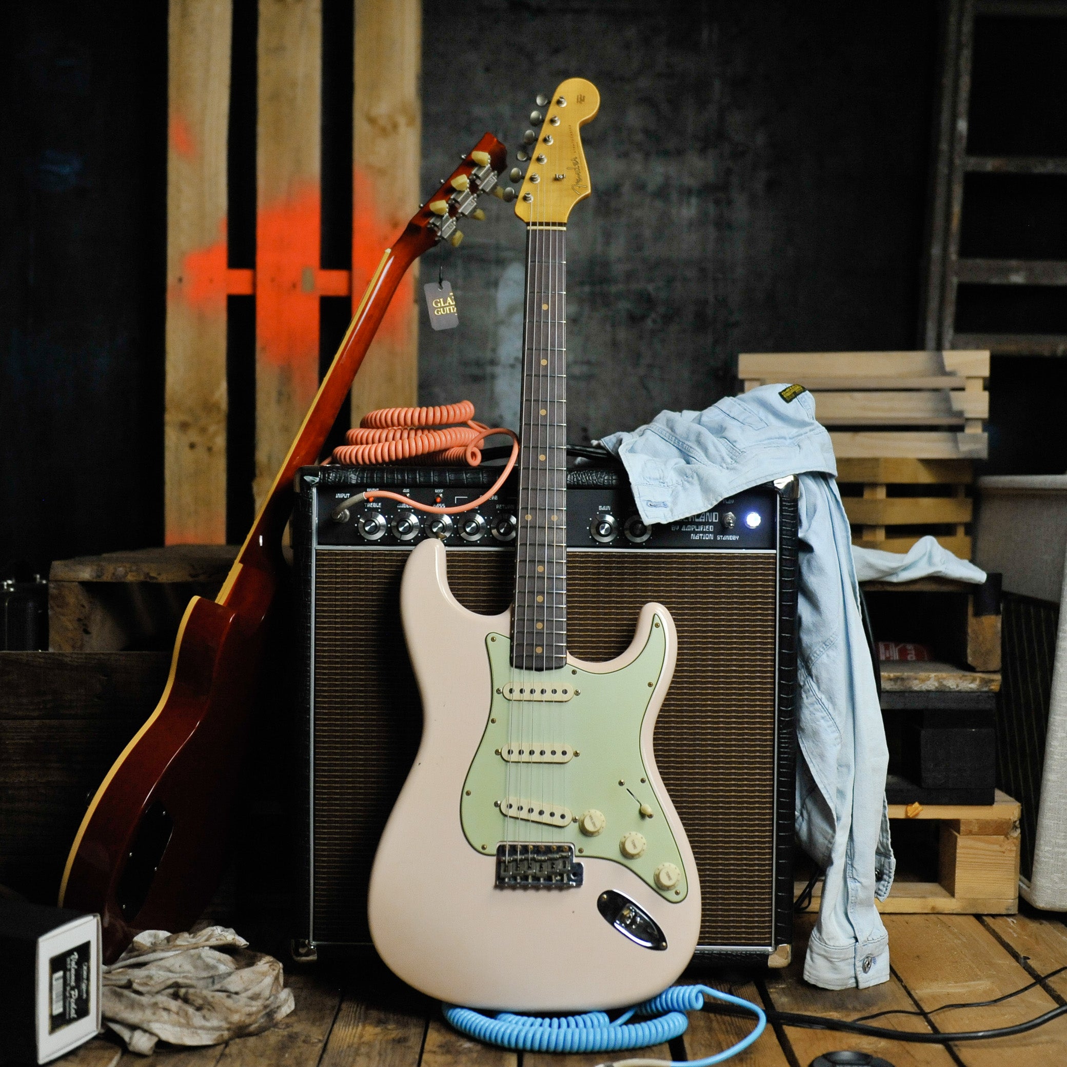 Fender 1959 Stratocaster® Journeyman Relic®, 3A Rosewood Fingerboard, Super Faded Aged Shell Pink