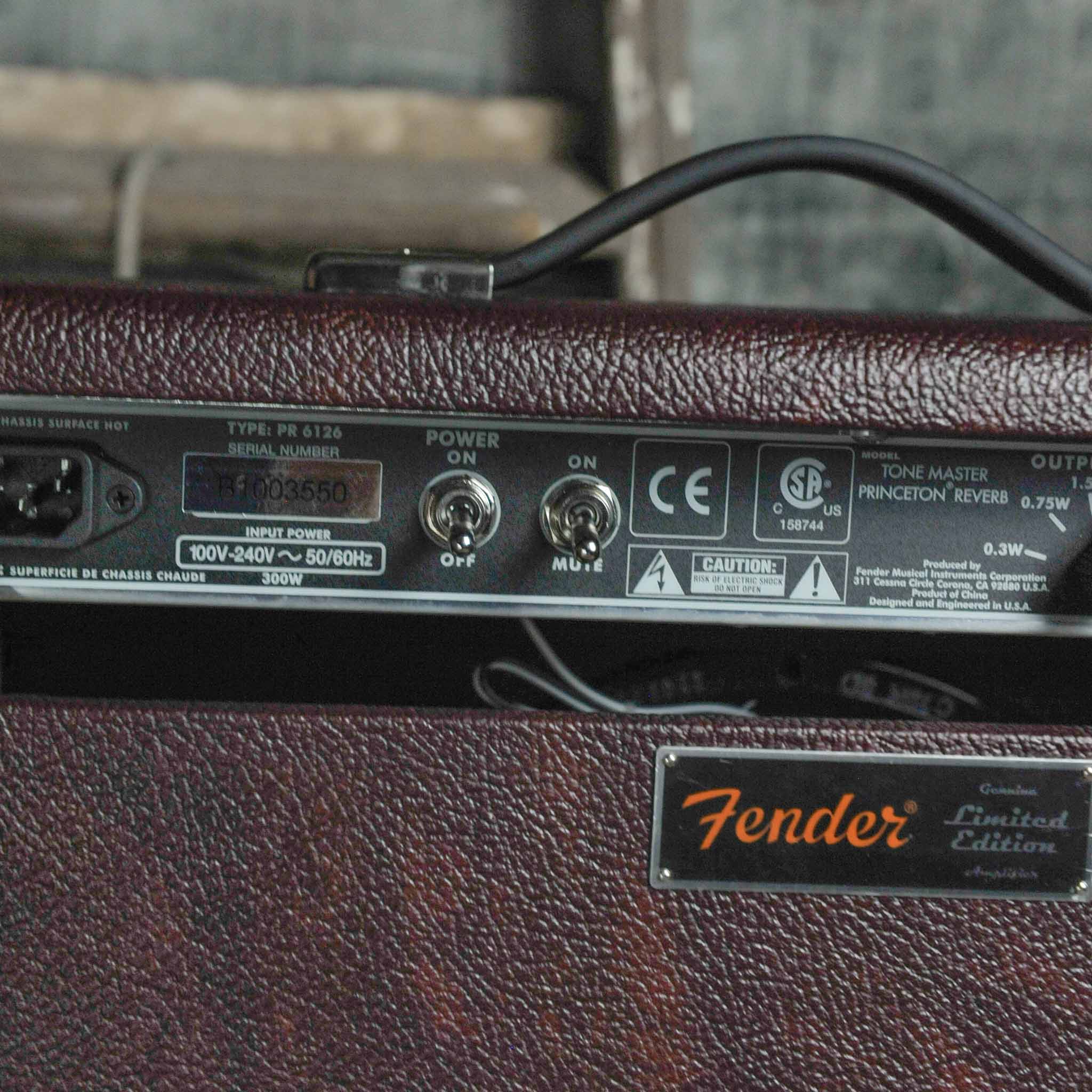 Fender Tone Master® Princeton Reverb®, 240V AUS Guitar Amp Wine (Limited Edition)