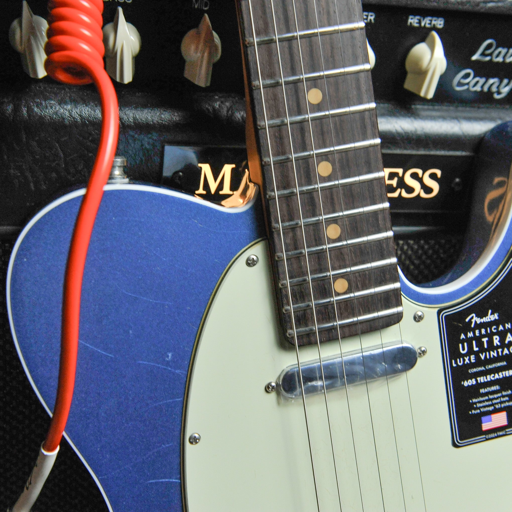 Fender American Ultra Luxe Vintage '60s Telecaster® Custom, Rosewood Fingerboard, Lake Placid Blue