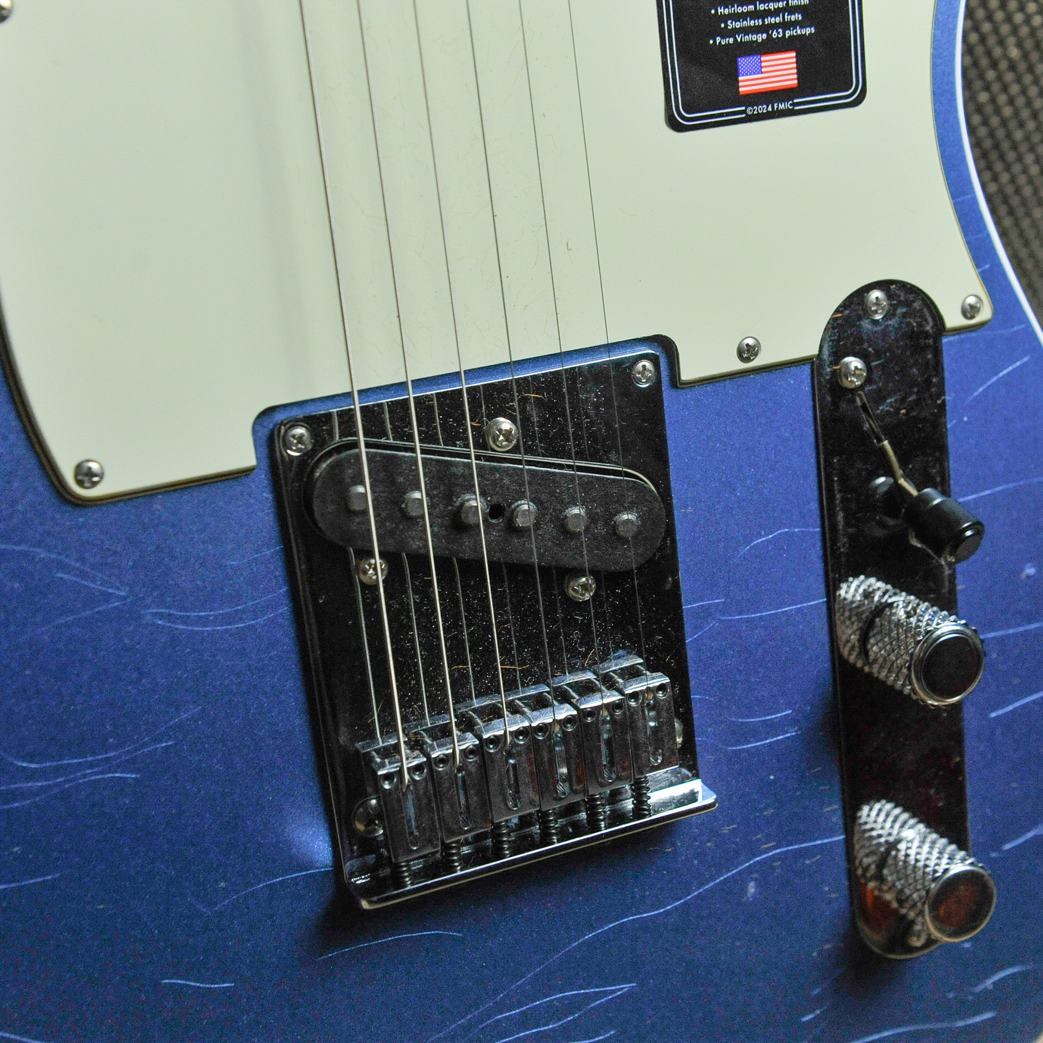 Fender American Ultra Luxe Vintage '60s Telecaster® Custom, Rosewood Fingerboard, Lake Placid Blue