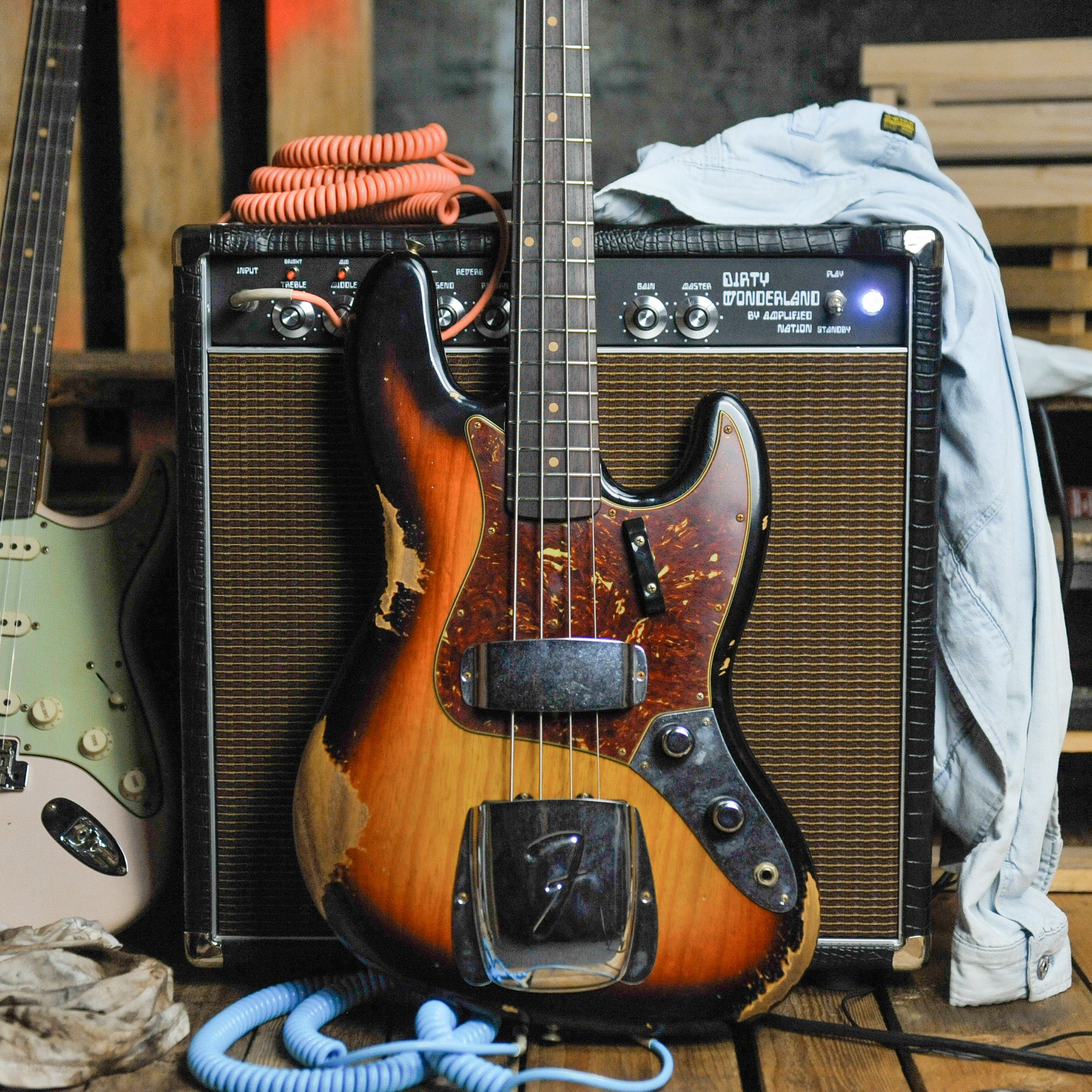 Fender 1961 Jazz Bass® Heavy Relic®, 3A Rosewood Fingerboard, 3