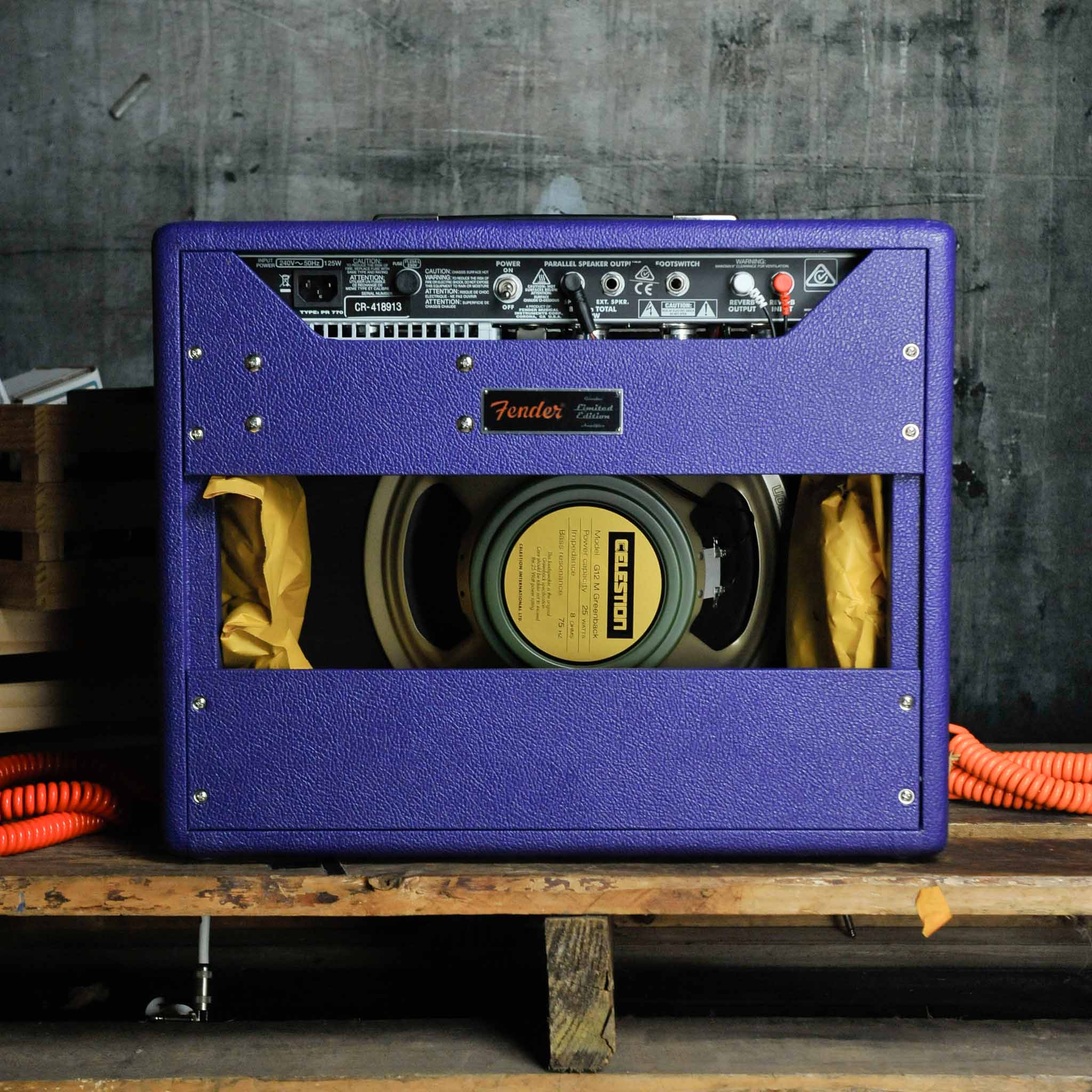 Fender FSR '65 Princeton Reverb - Plum/Wheat w/Celestion G12M Greenback (Limited Edition)