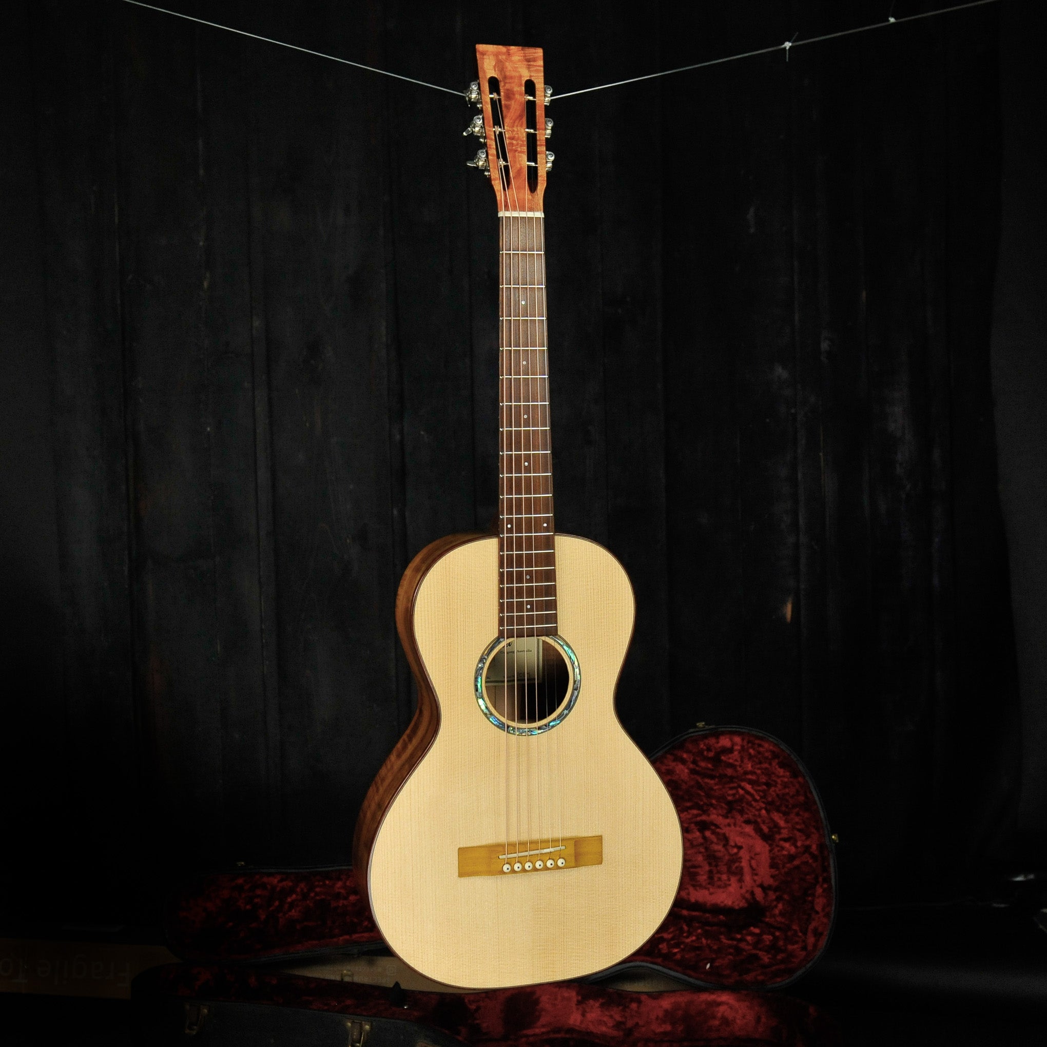 Gerard Gilet 0 Size Parlor Guitar Tulip Satinwood w/Case