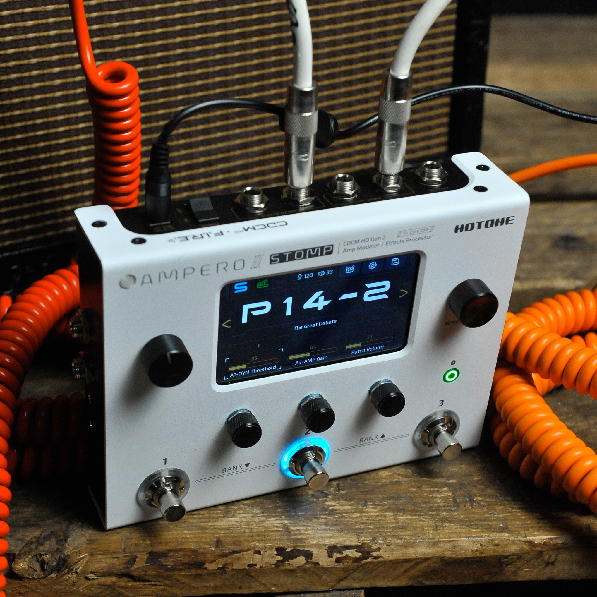 Hotone Ampero II Stomp Modeler Effects Processor w/Bonus Ampero II Press