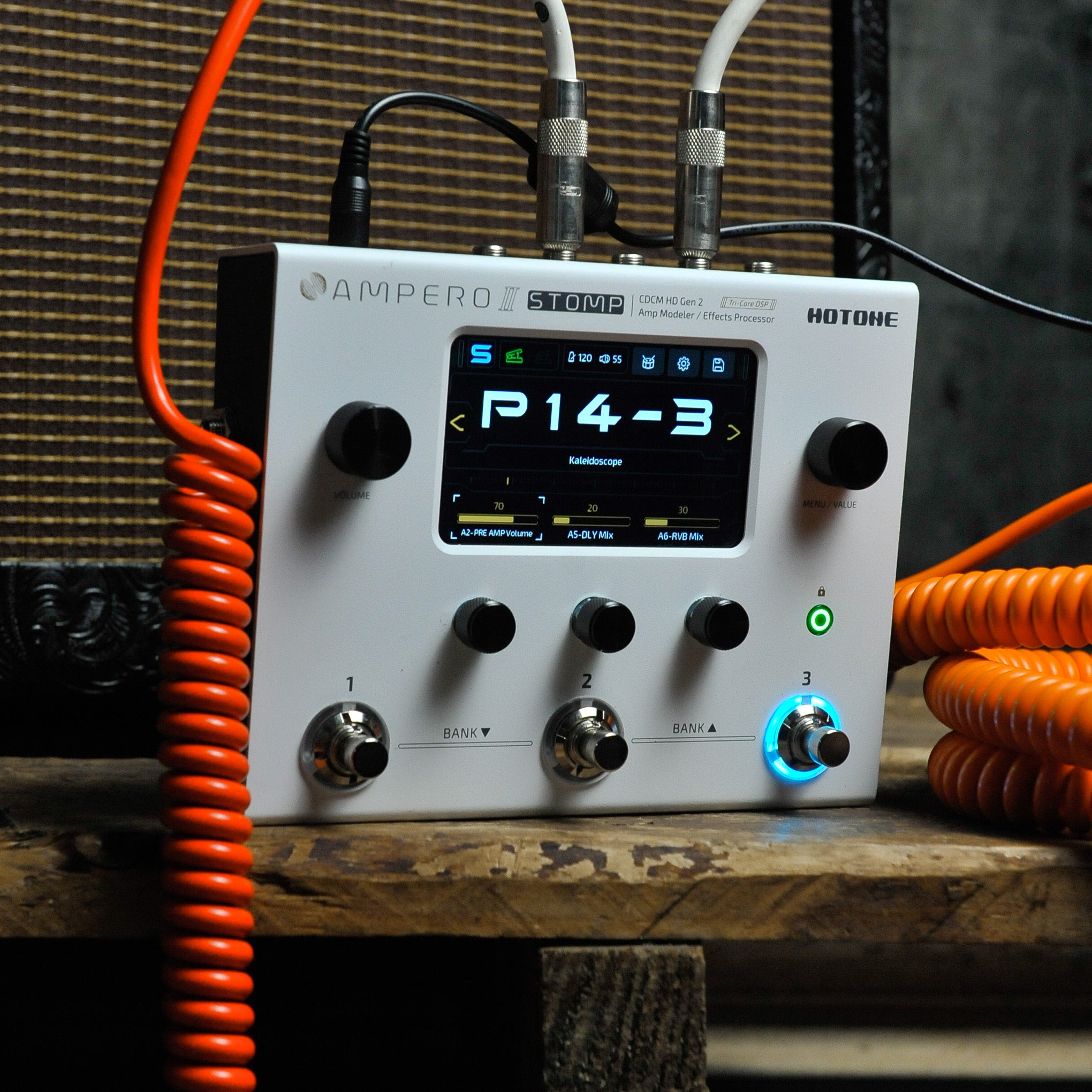 Hotone Ampero II Stomp Modeler Effects Processor w/Bonus Ampero II Press