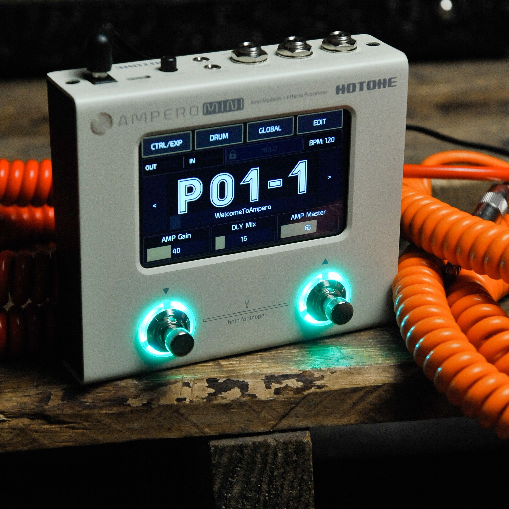 Hotone Ampero Mini Compact Amp Modeller & Effects Processor