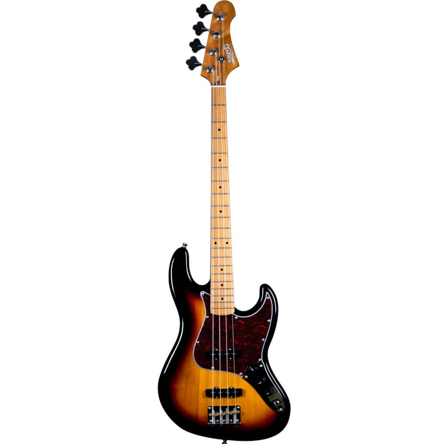 Jet JJB-300-SB HH, Roasted Maple, Sunburst Electric J-Bass
