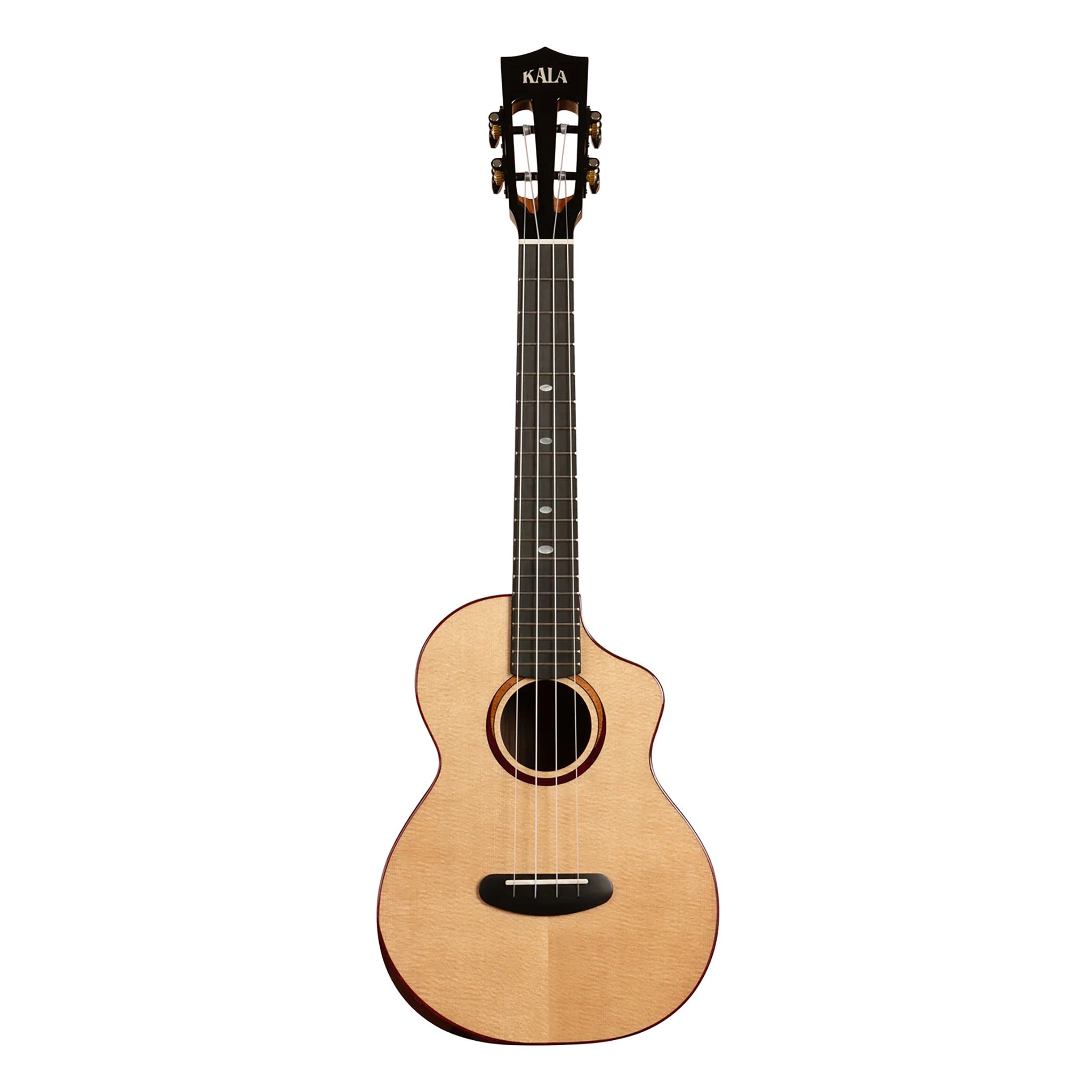 Kala KA-CTD-SSRW-TG-C Contour Solid Spruce/Rosewood Tenor Cutaway Deluxe w/Bag
