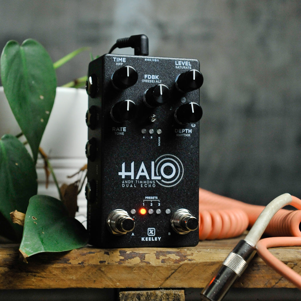 ギター KEELEY HALO ANDY TIMMONS DUAL ECHO Keeley Halo Andy Timmons Dual Echo Pedal | Sweetwater