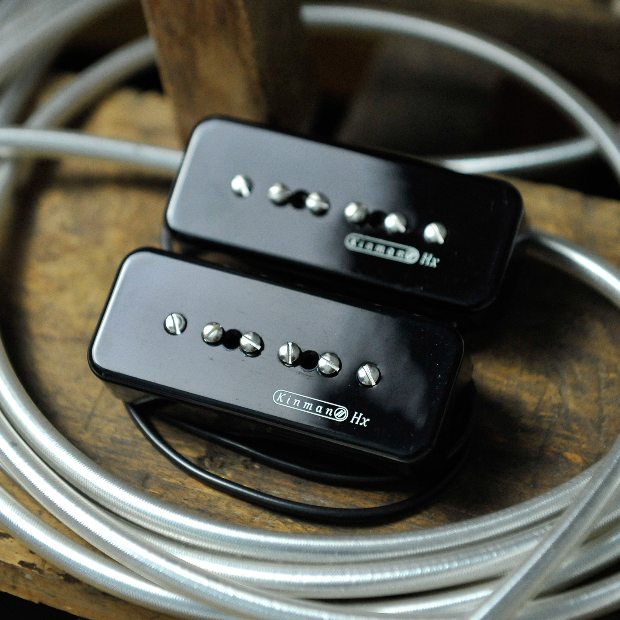 Kinman P-90 Bright Sweet & Bright Nasty 2-Pickup Set Black