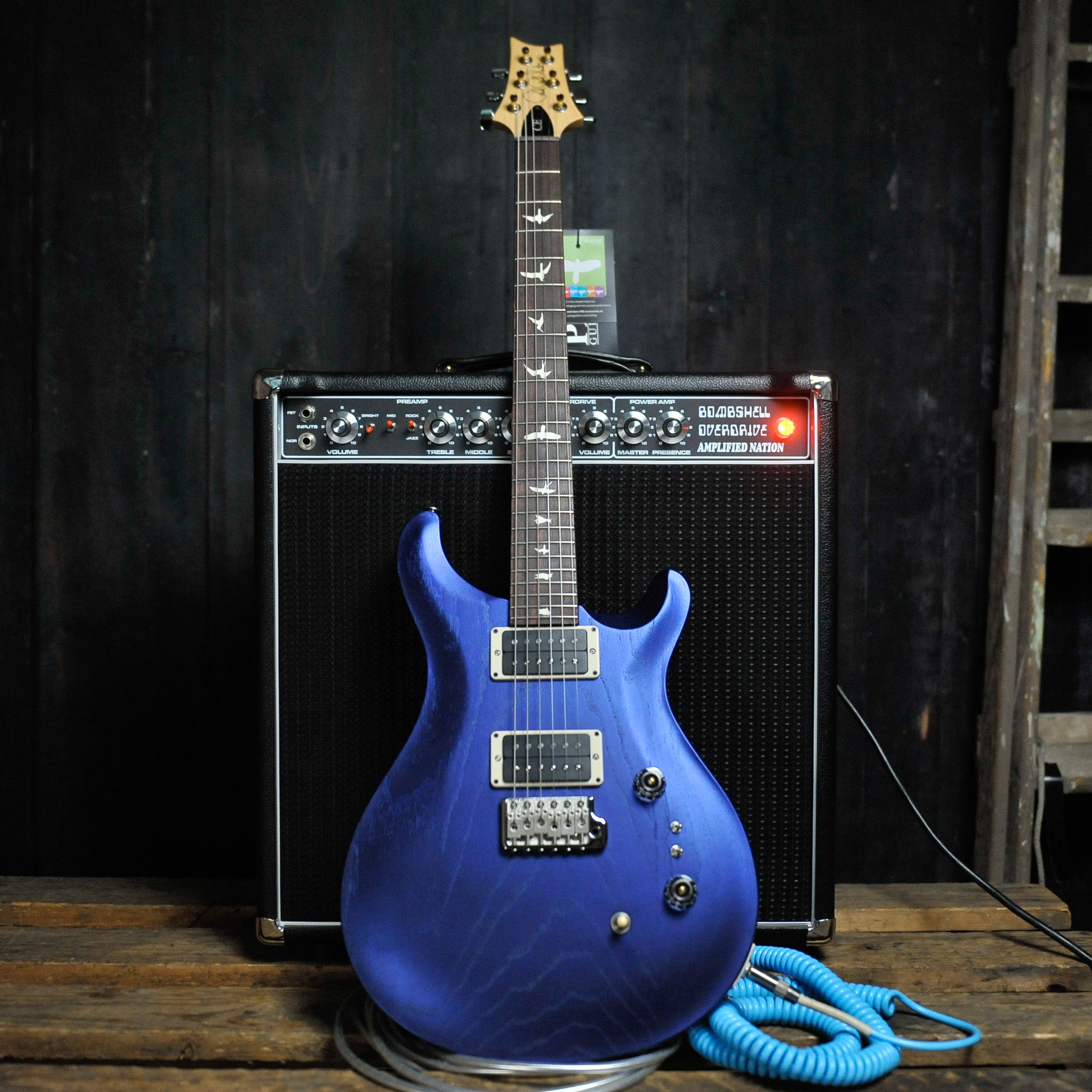 PRS CE2408 Swamp Ash Satin: Metallic Midnight w/Bag