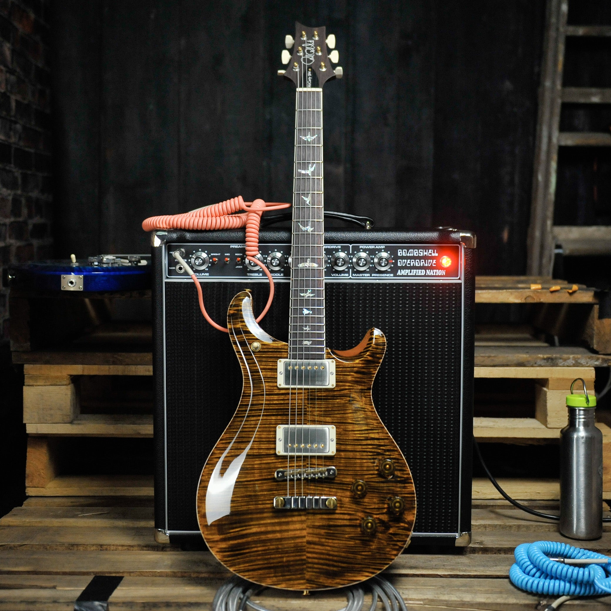 PRS McCarty 594 10 Top, Yellow Tiger w/Case