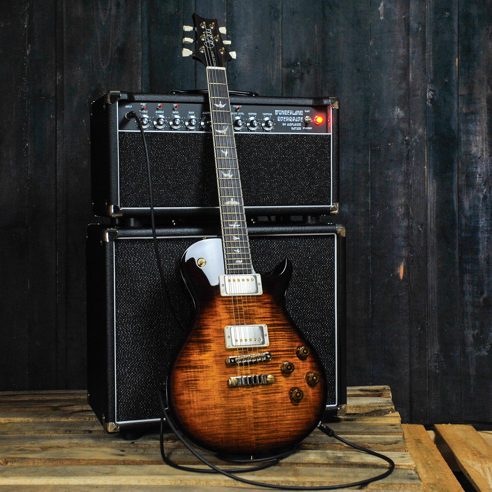 PRS Singlecut McCarty SC 594 10 Top, Black Gold Burst