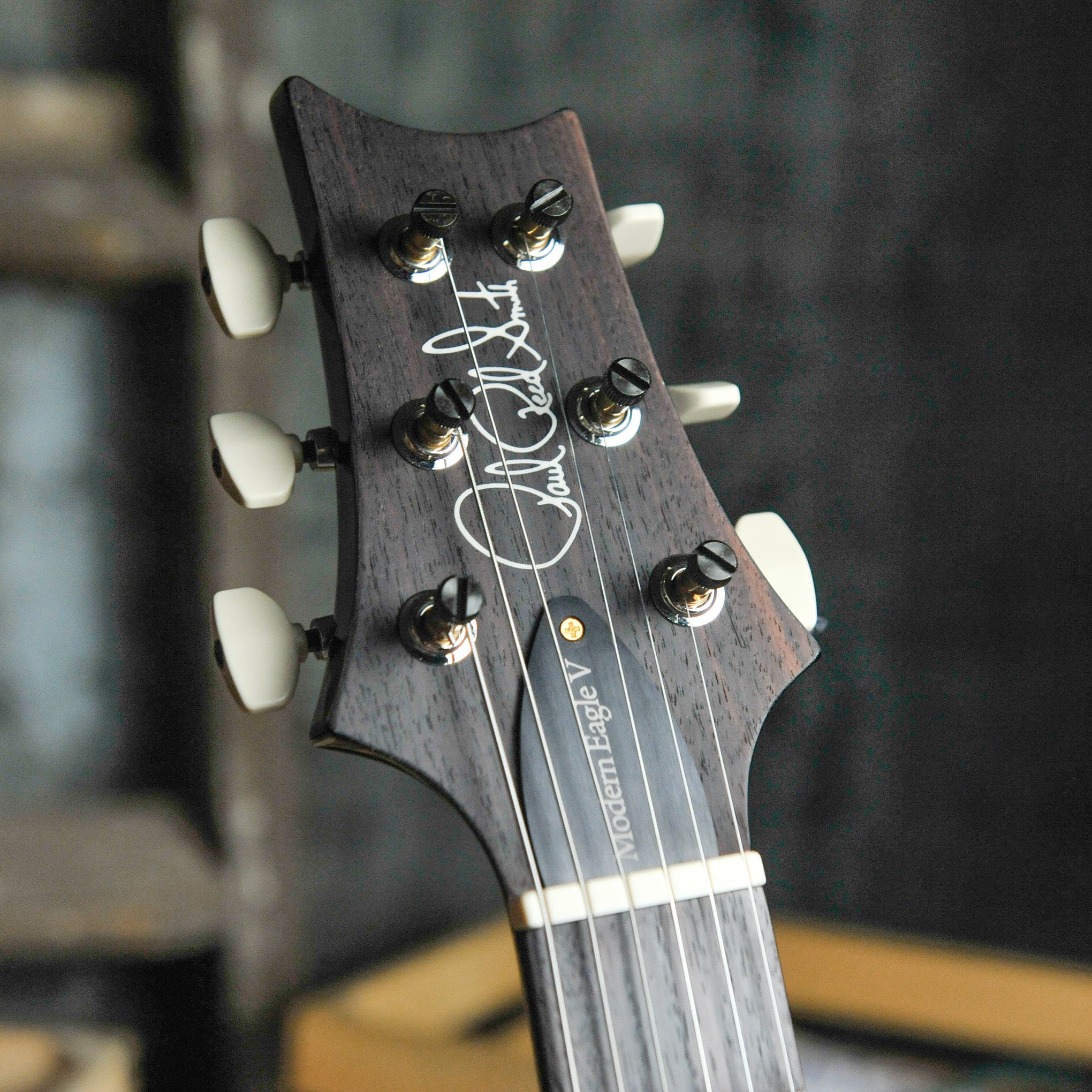 PRS Modern Eagle V: 10 Top, Charcoal Burst w/Case