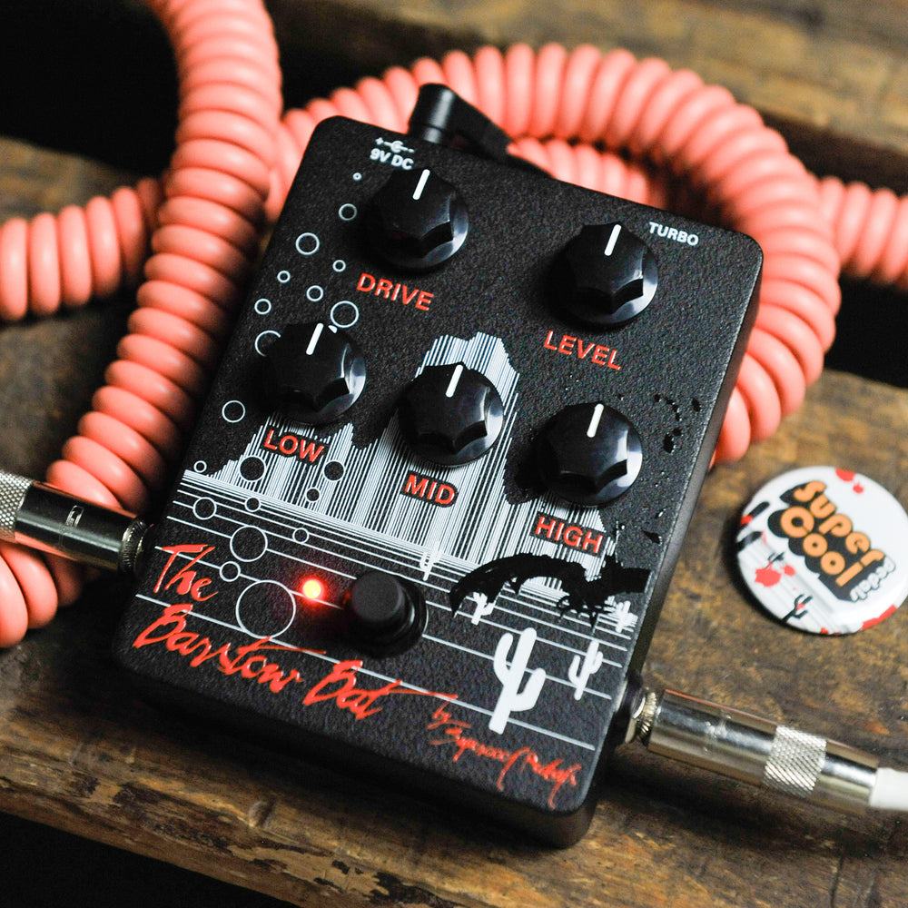 Supercool Pedals The Barstow Bat Limited Black Overdrive
