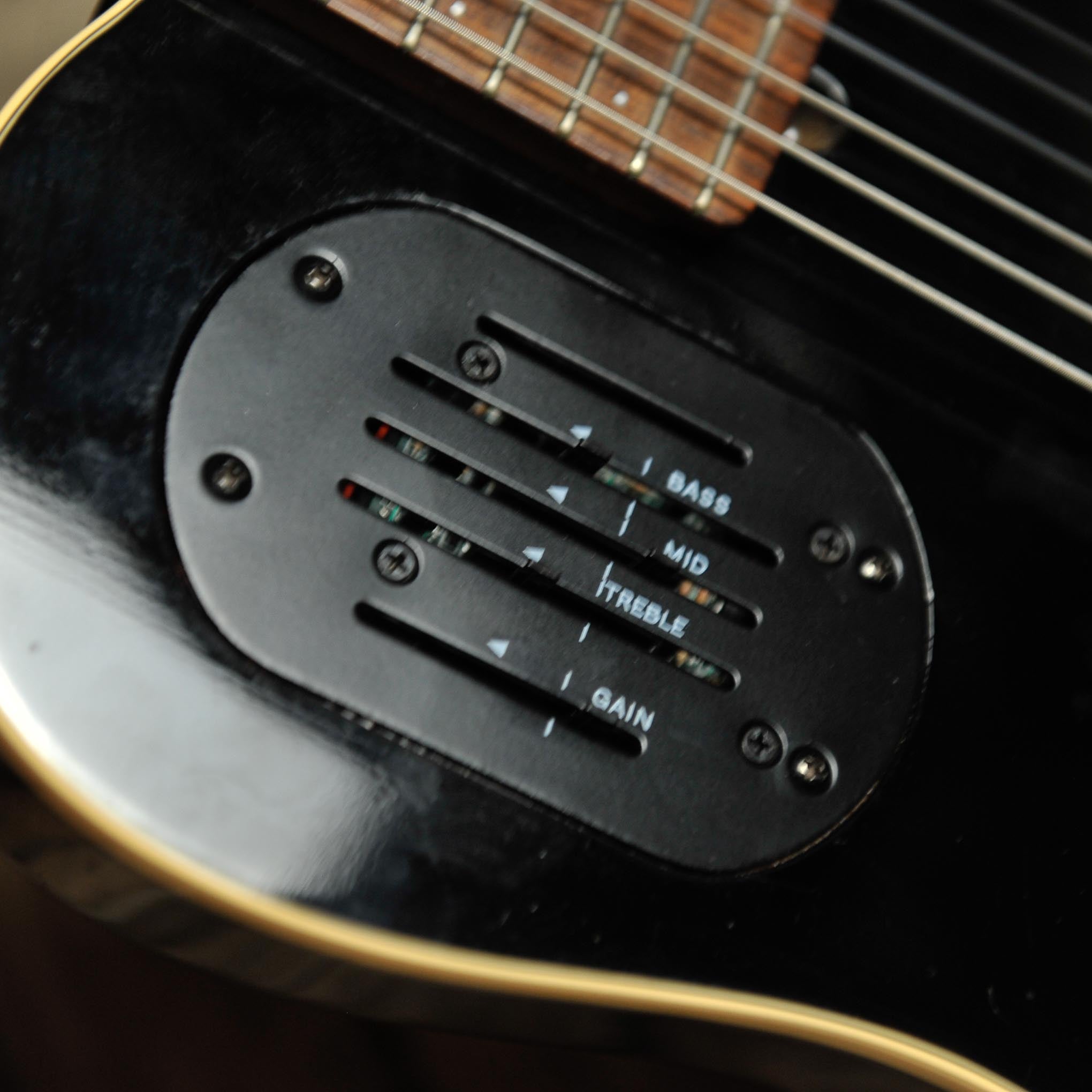 Godin Multiac Acoustic Nylon/Electric Black 1990s model w/Case - Used