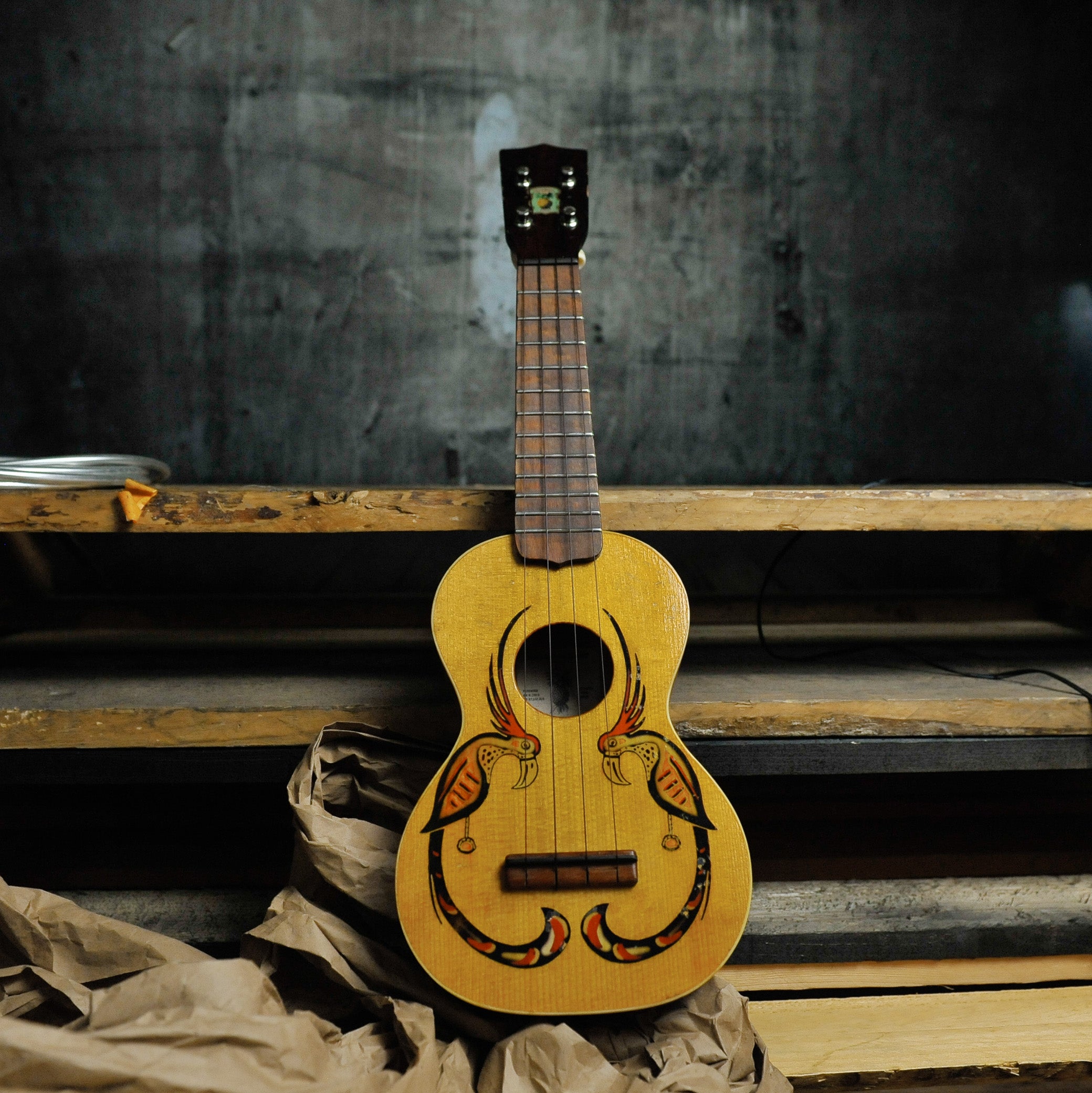 Wandering Boy Soprano Ukulele #5 Birds w/Case