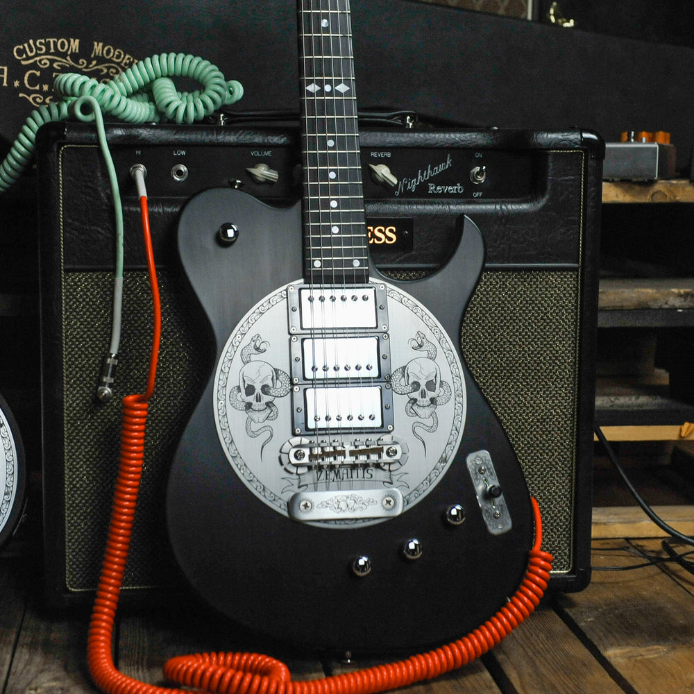 Zemaitis DFG24-3 Humbucker Electric Guitar - Black