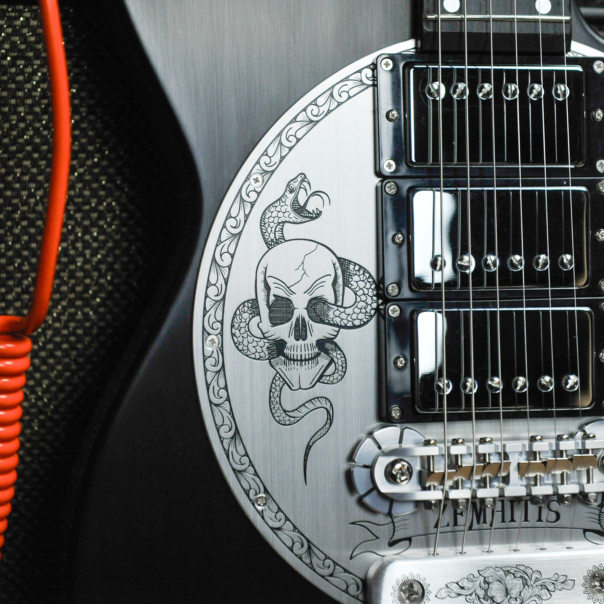 Zemaitis DFG24-3 Humbucker Electric Guitar - Black