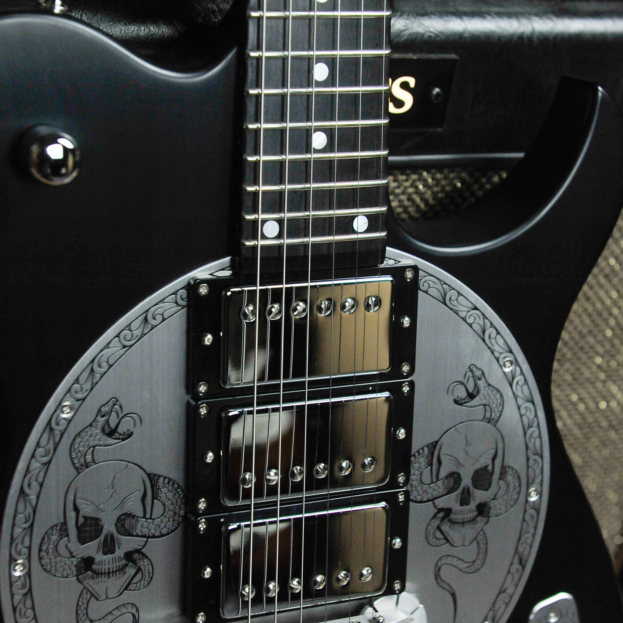 Zemaitis DFG24-3 Humbucker Electric Guitar - Black