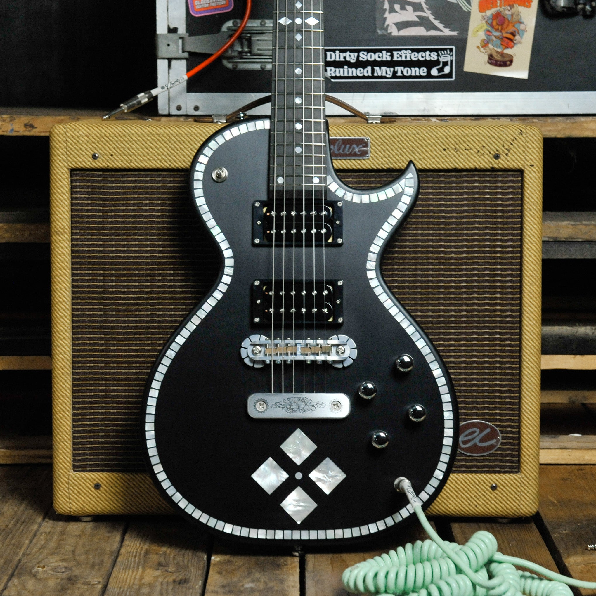 Zemaitis IFG-AC-24 Black P Diamond Inlay Electric Guitar