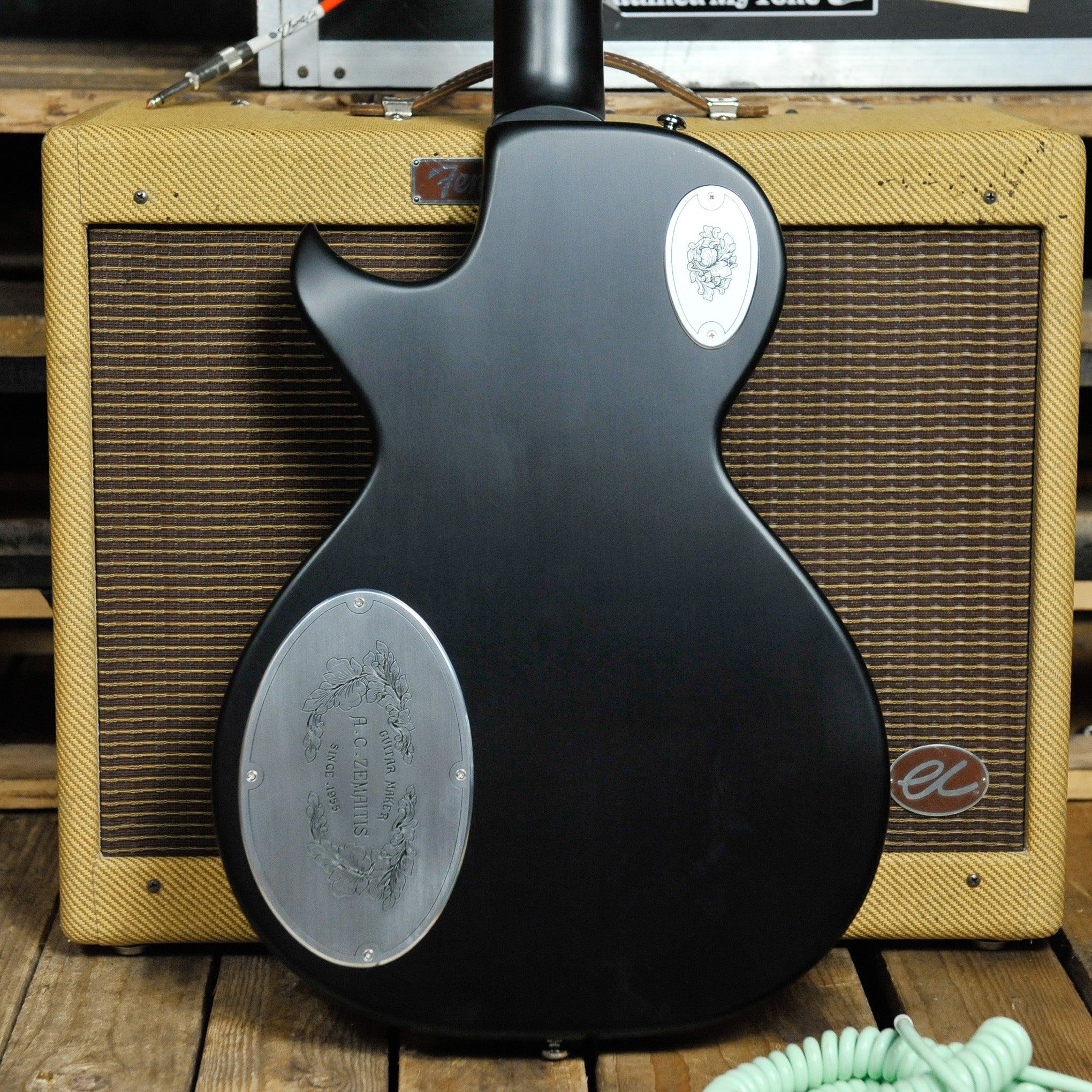 Zemaitis IFG-AC-24 Black P Diamond Inlay Electric Guitar