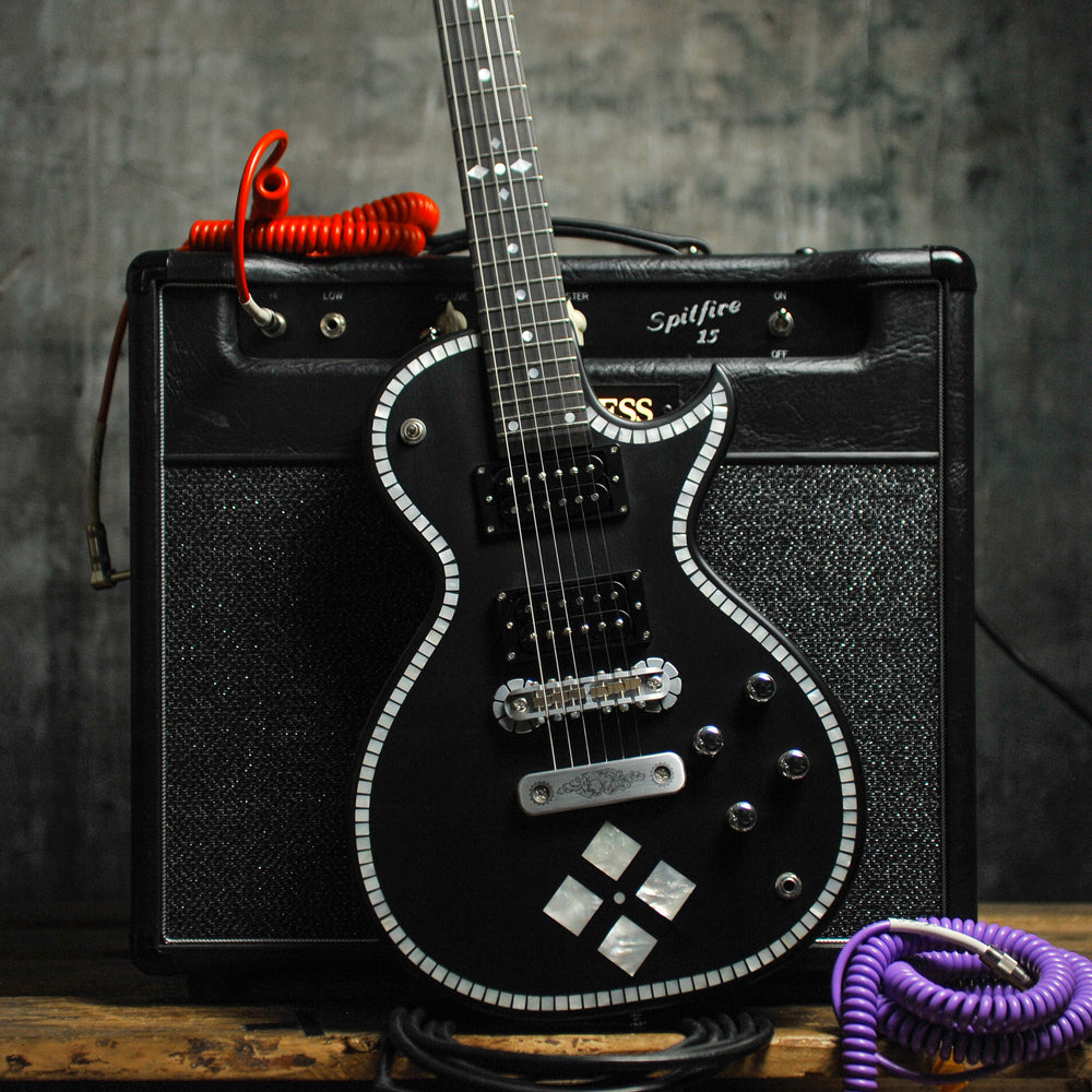 Zemaitis IFG-AC-24 Black P Diamond Inlay Electric Guitar