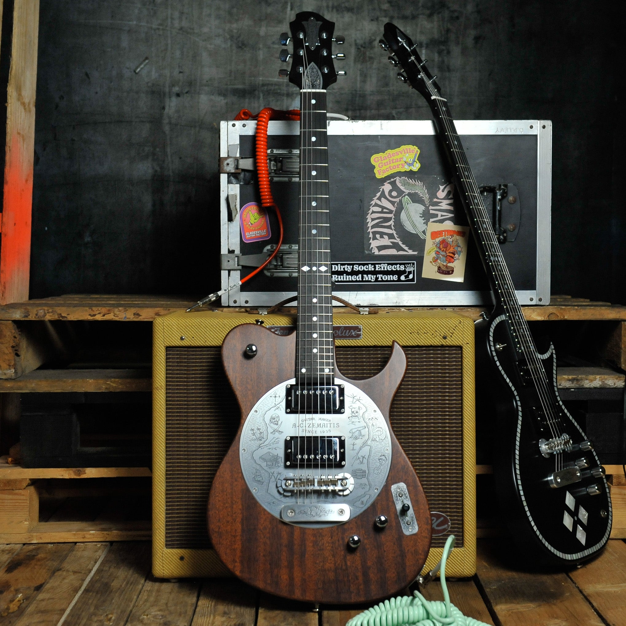 Zemaitis DFG24-2 Humbucker Electric Guitar - Natural