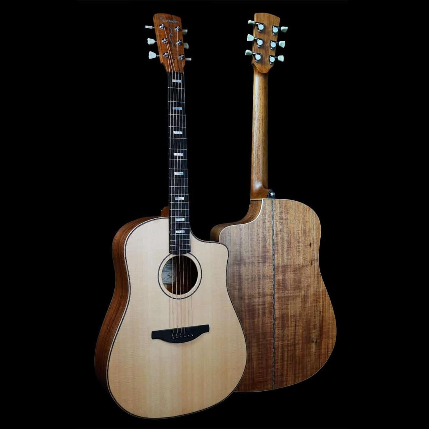 Fenech VT Professional Series D78 Cutaway AAA Blackwood