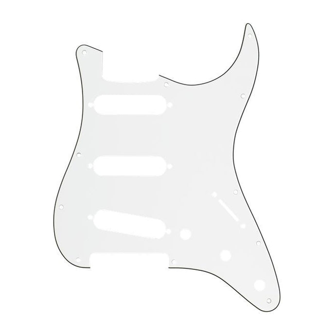 Fender Pickguard, Stratocaster® S/S/S, 11-Hole Mount, Parchment P/B/P, 3-Ply