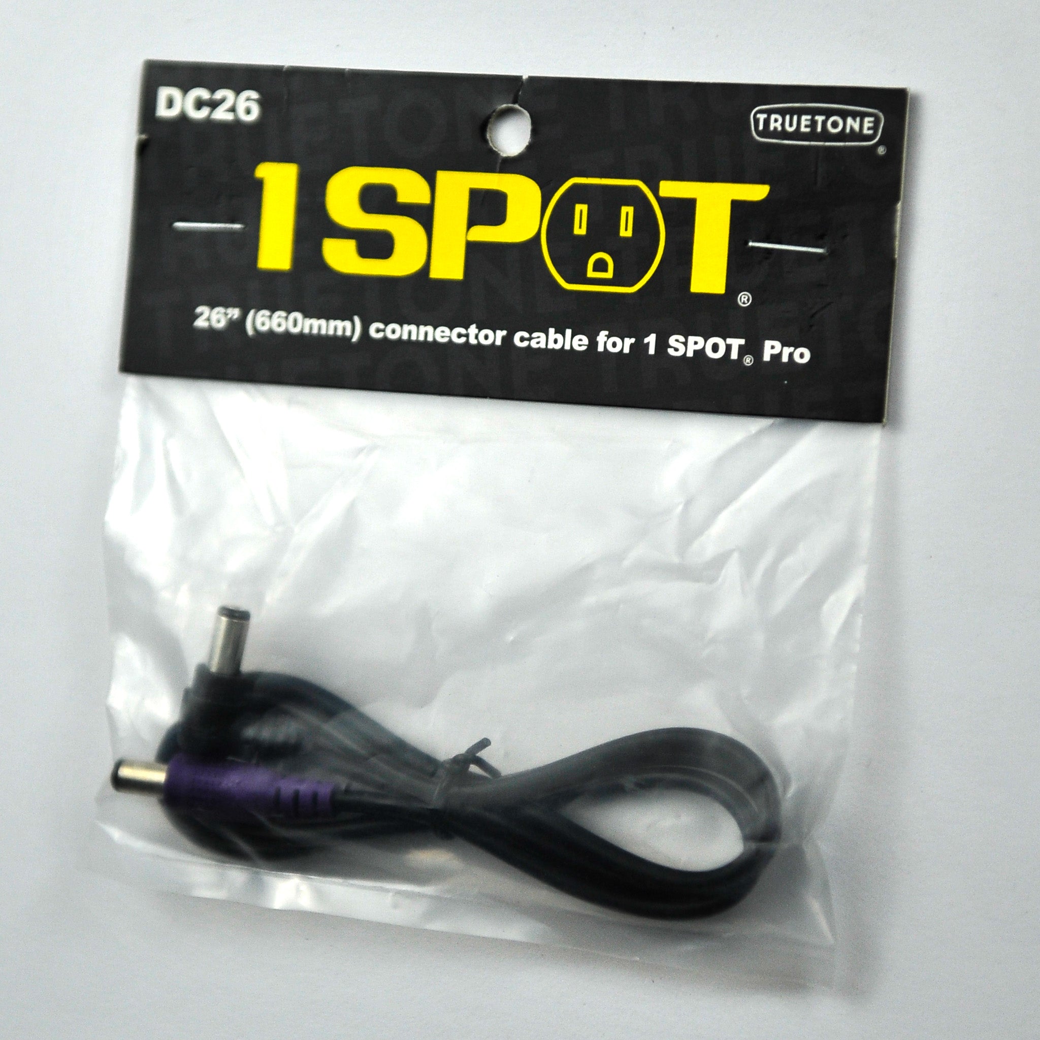 1 Spot DC26 - 26" DC Male R/A to Male Straight Cable