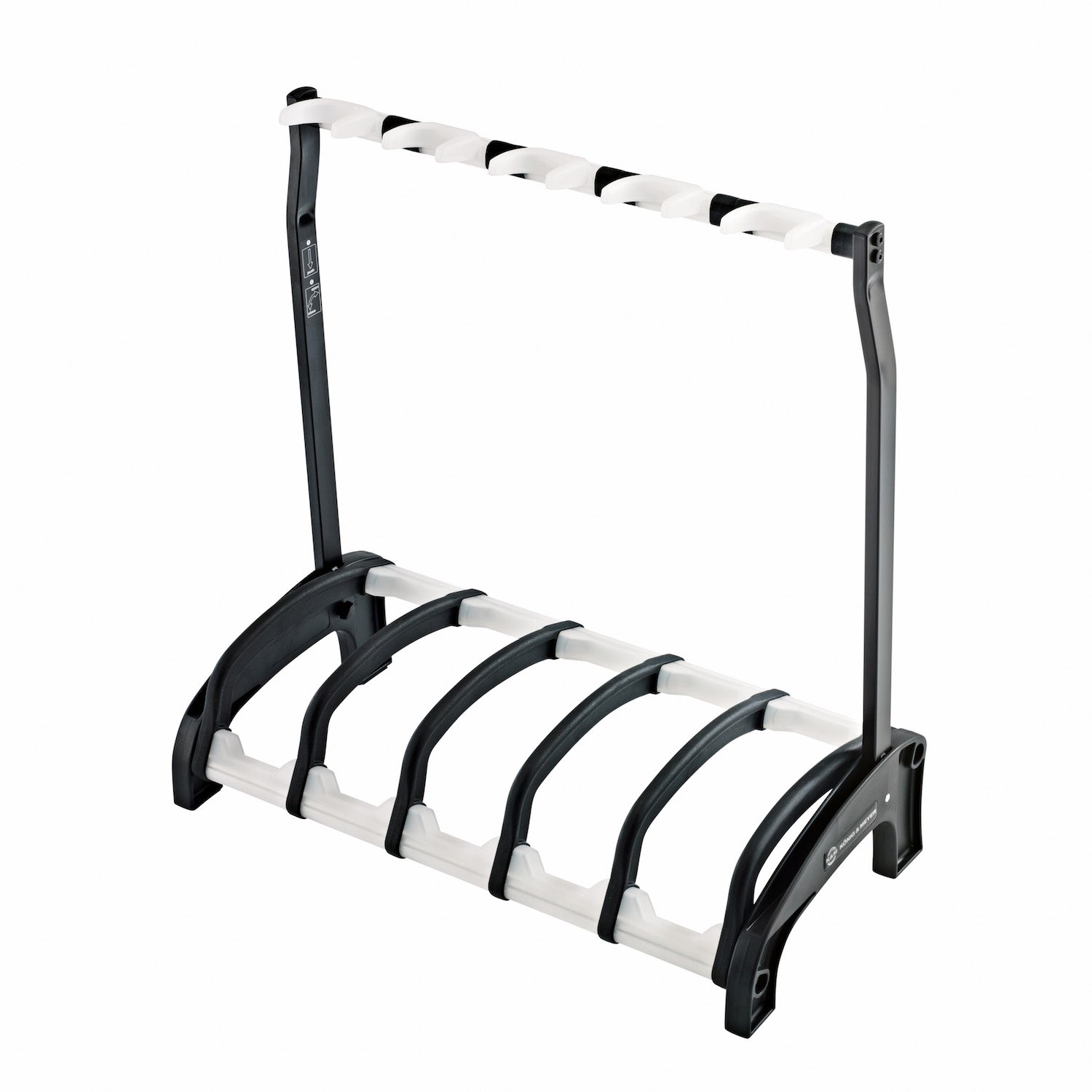 K&M 17515 5 Rack Guitar Stand Translucent