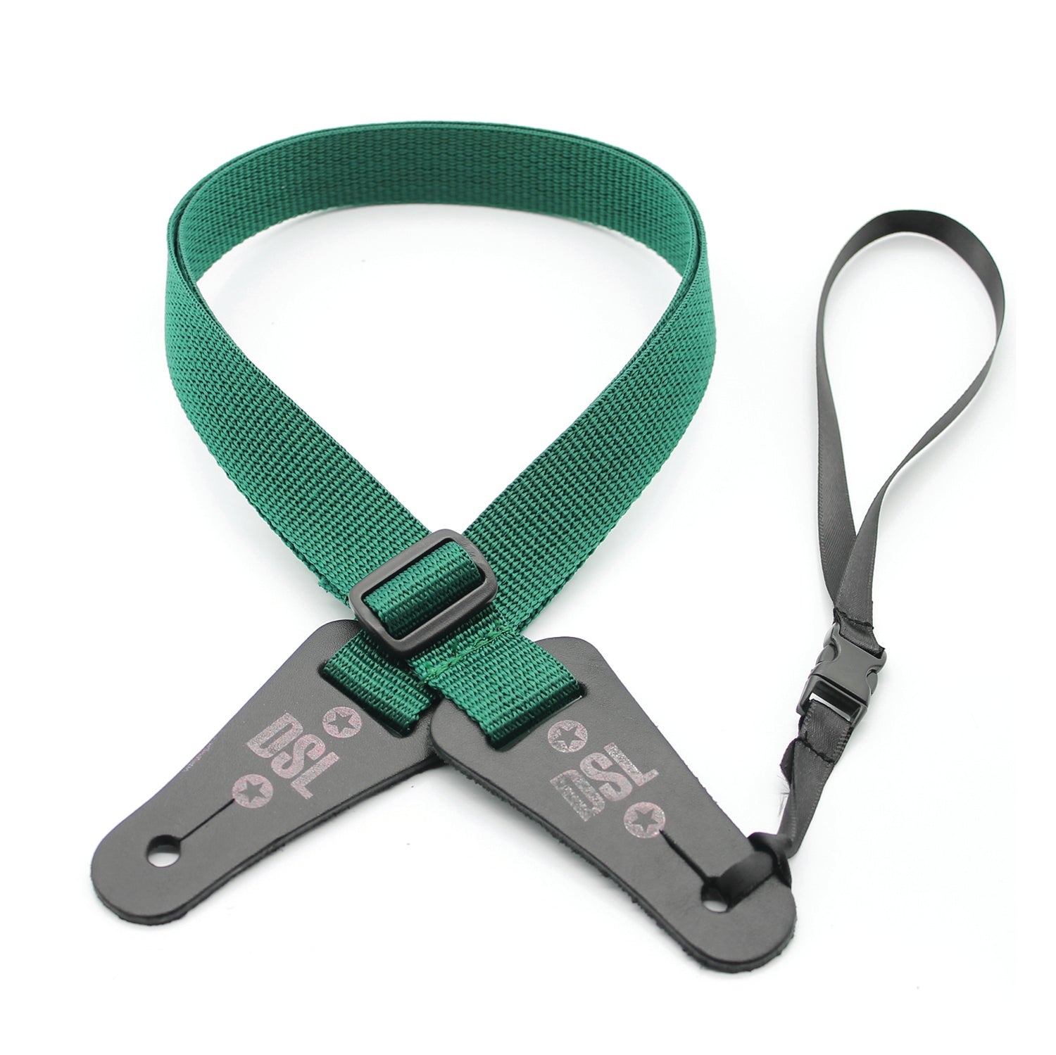 DSL 25mm Ukulele Poly Green Strap