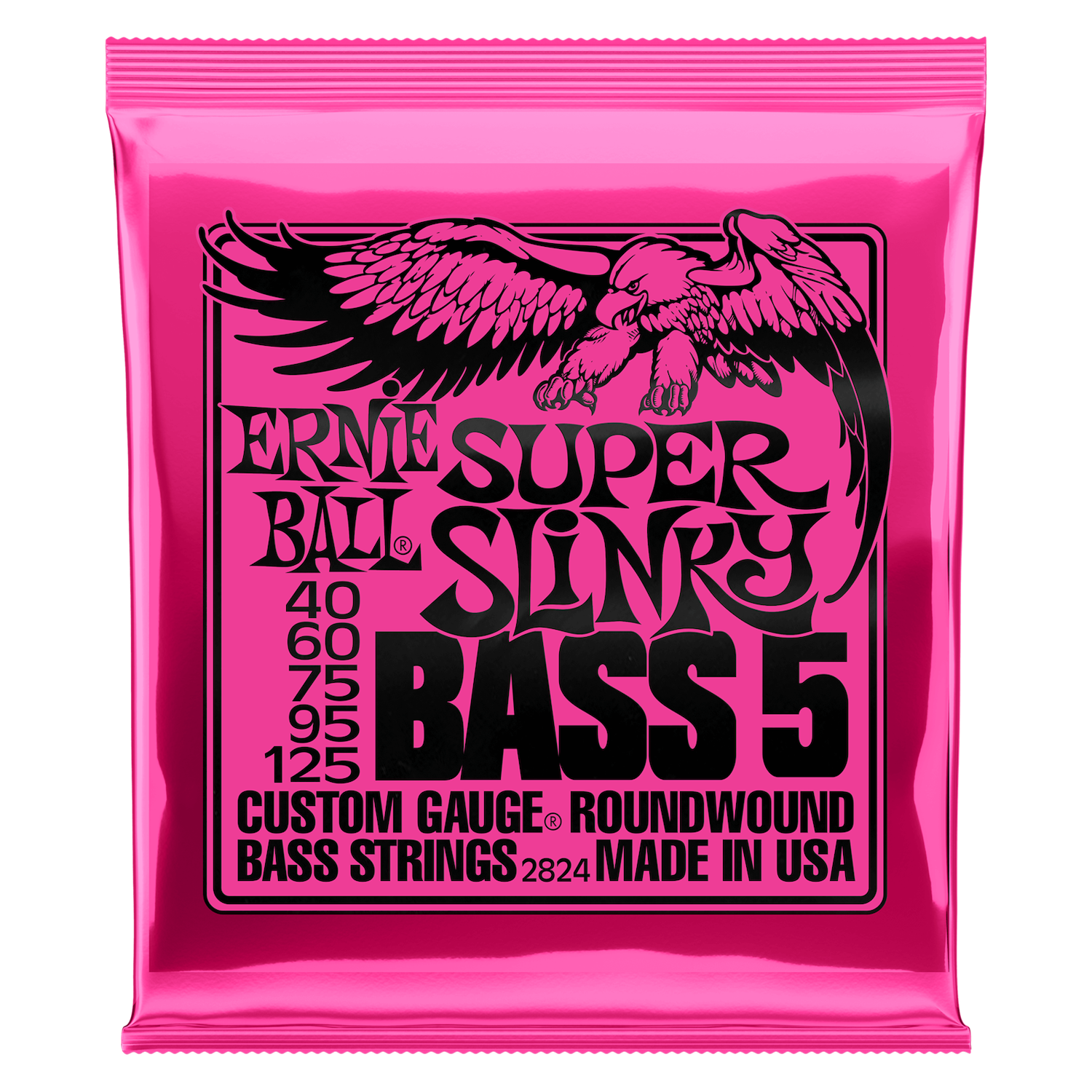 Ernie Ball 40-125 Super Slinky 5-String Bass Strings