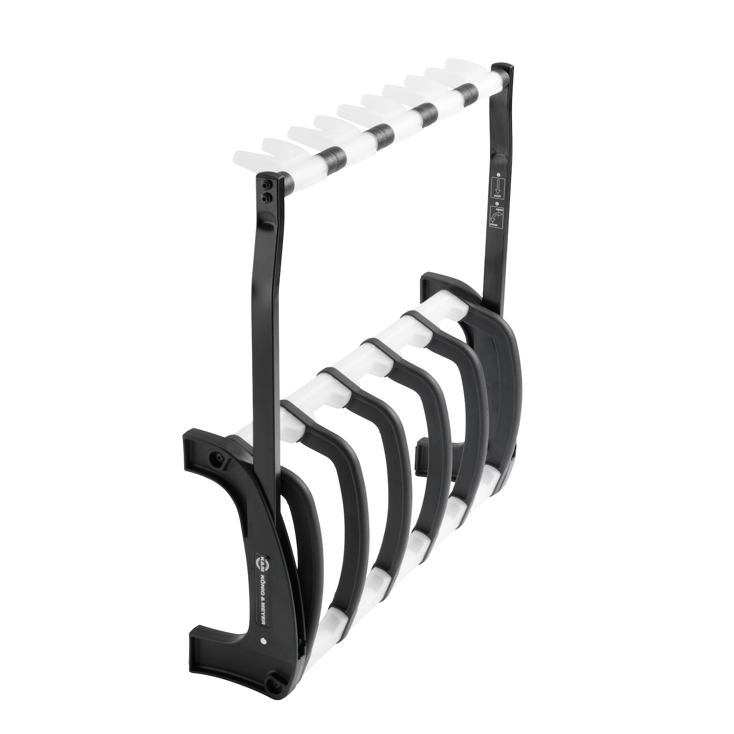 K&M 17515 5 Rack Guitar Stand Translucent