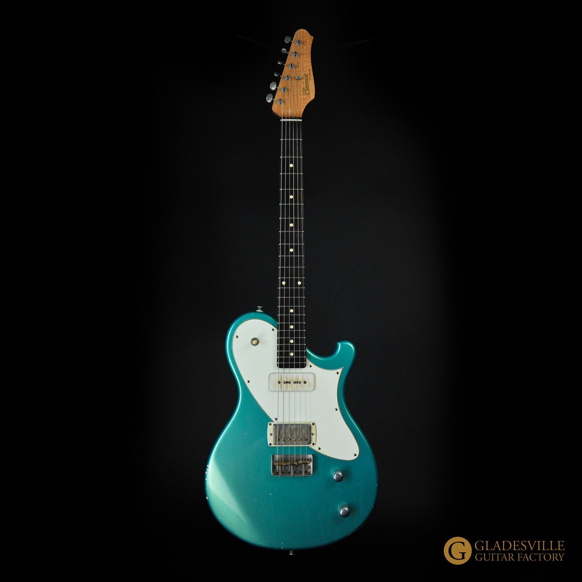 Seth Baccus Shoreline JM-H90 Aged Ocean Jade Metallic RW Neck, Parchment Plate
