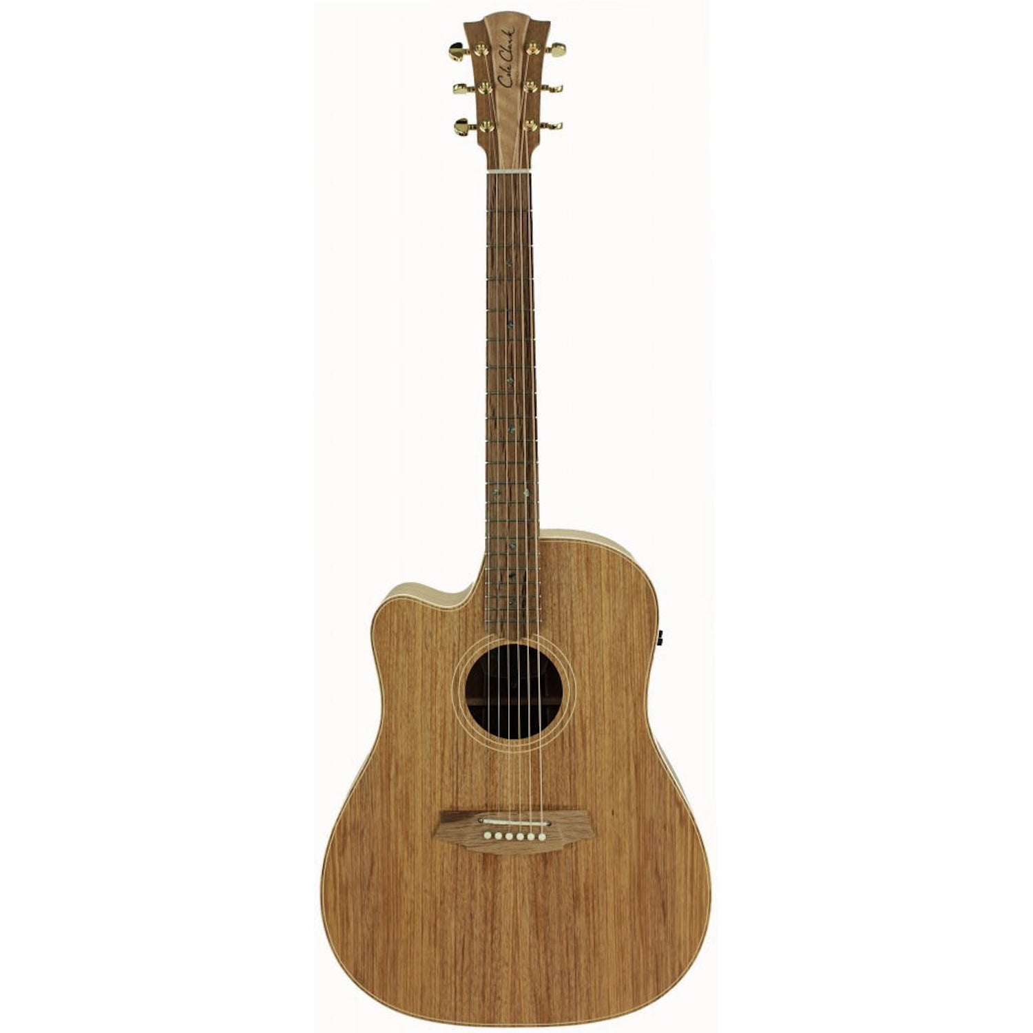 Cole Clark FL2EC-LH-BLBL Fat Lady 2 All Blackwood Left Hand