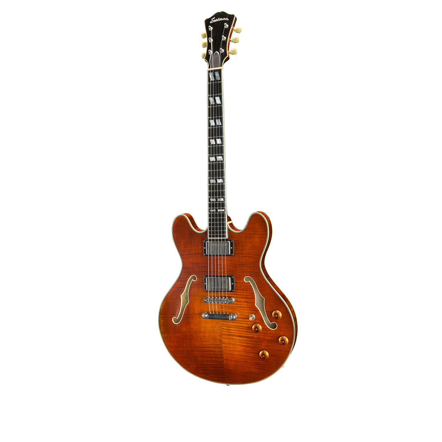 Eastman T59/VRD Thinline Semi-Hollow Electric - Red