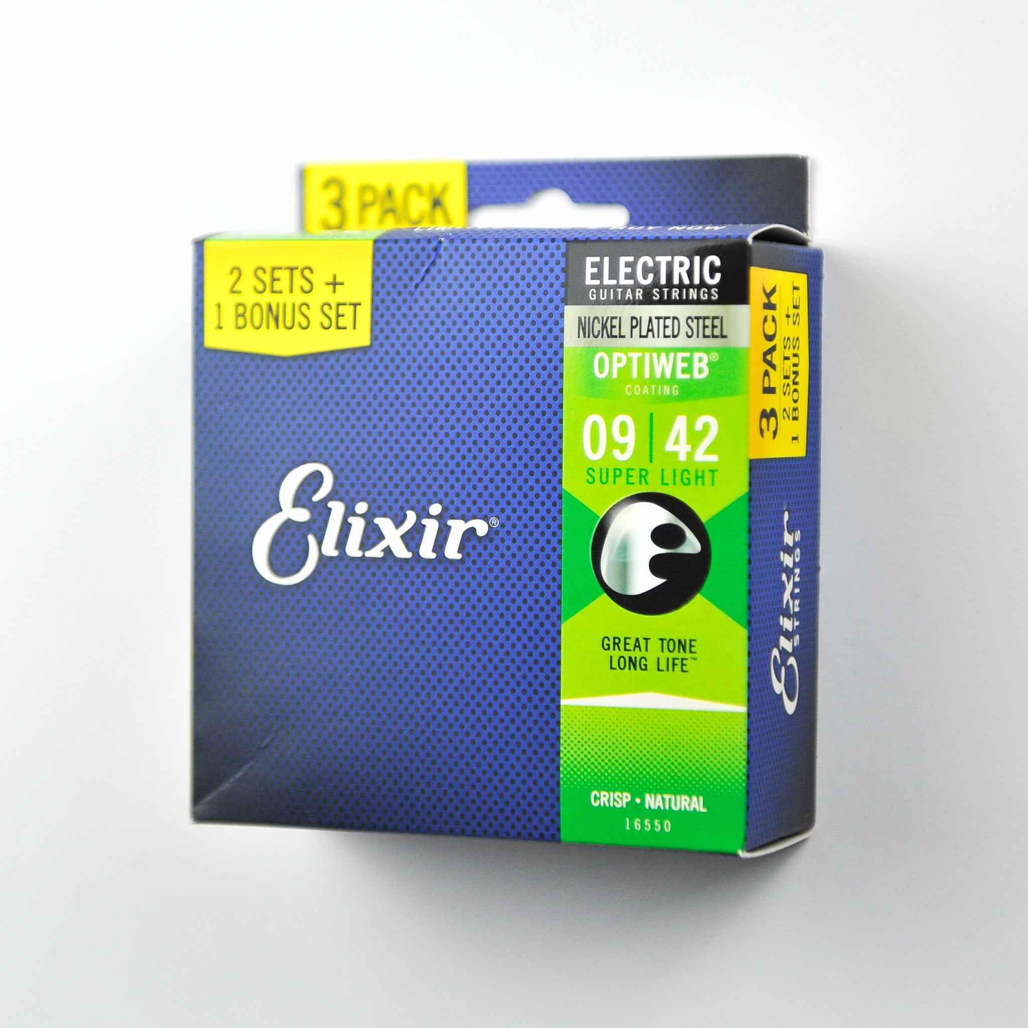 Elixir Electric Nickel Plated Steel with Optiweb | Multipacks