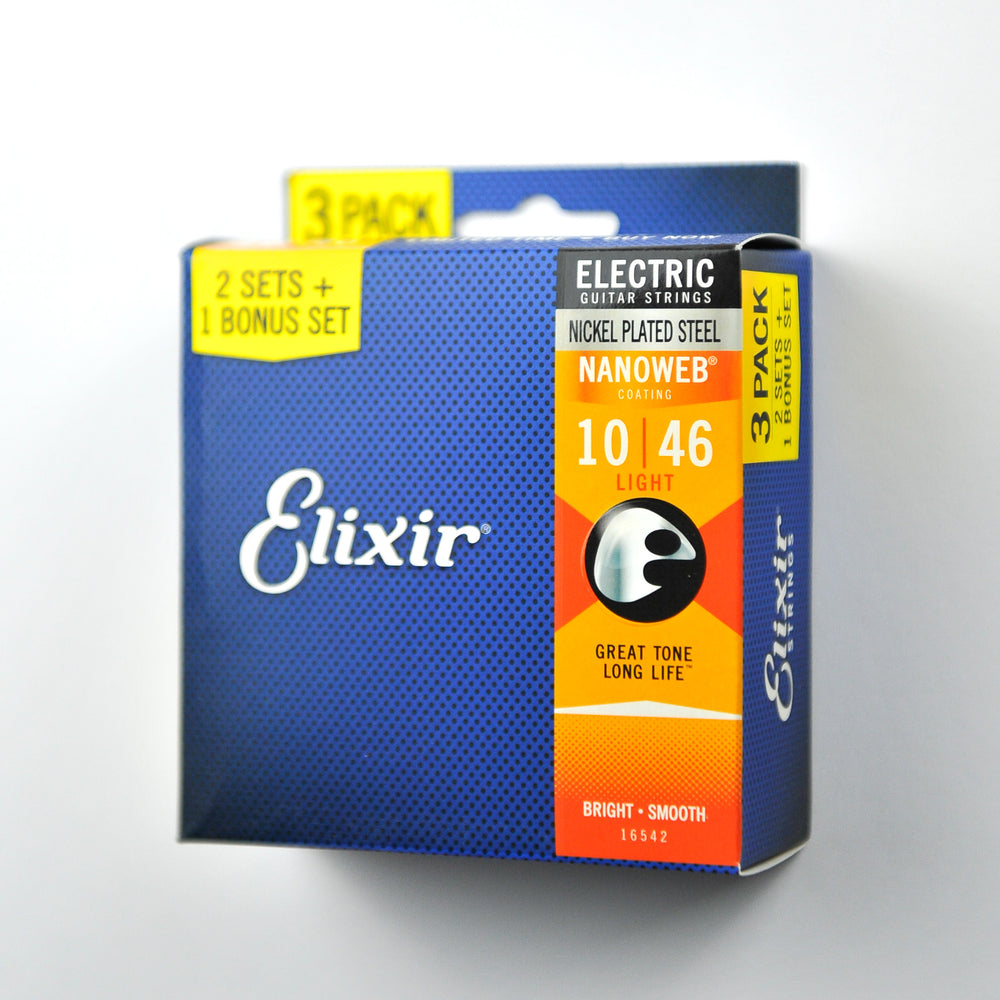 Elixir Electric Nickel Plated Steel with Nanoweb | Multipacks