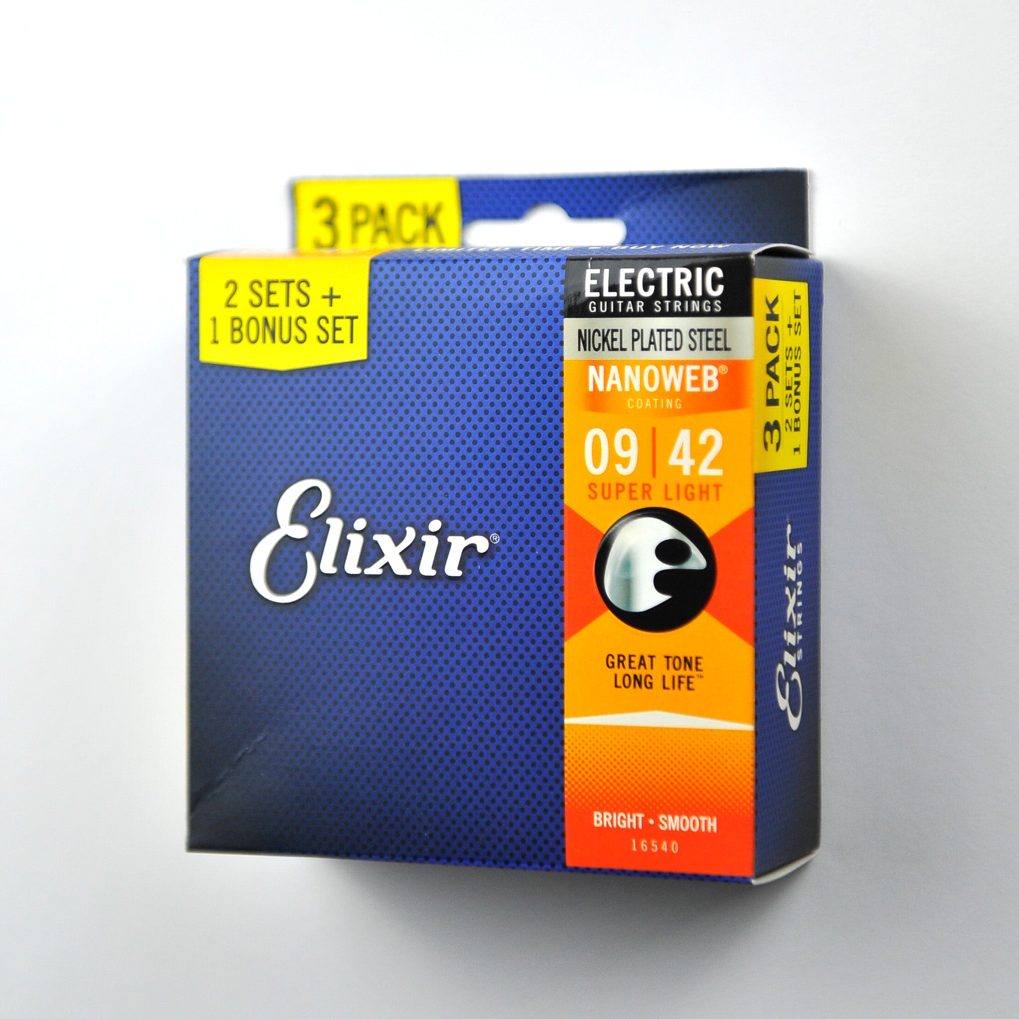 Elixir Electric Nickel Plated Steel with Nanoweb | Multipacks