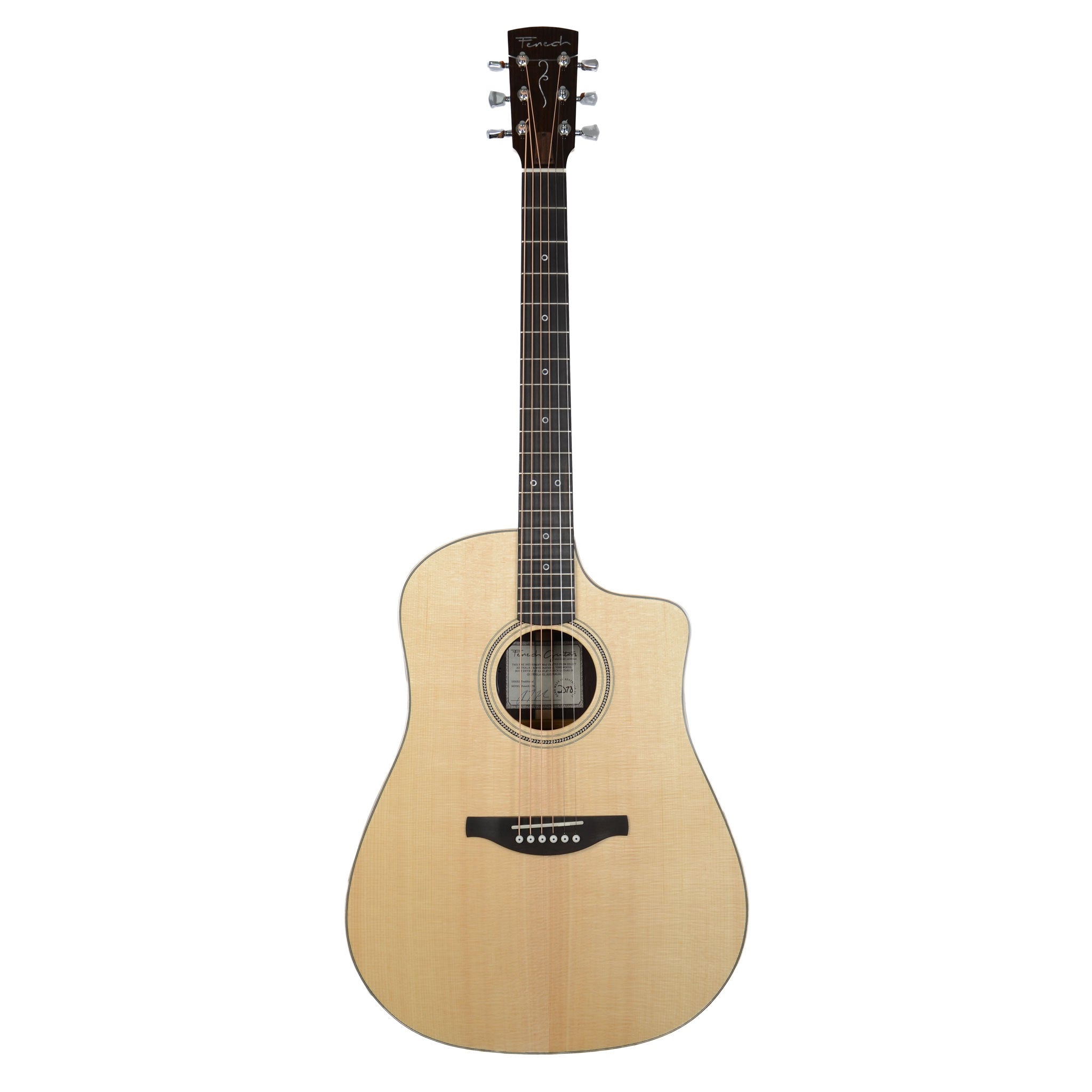 Fenech Traditional D78 Gloss Cutaway AAA Grade Rosewood Back & Sides AAA Sitka Spruce Top